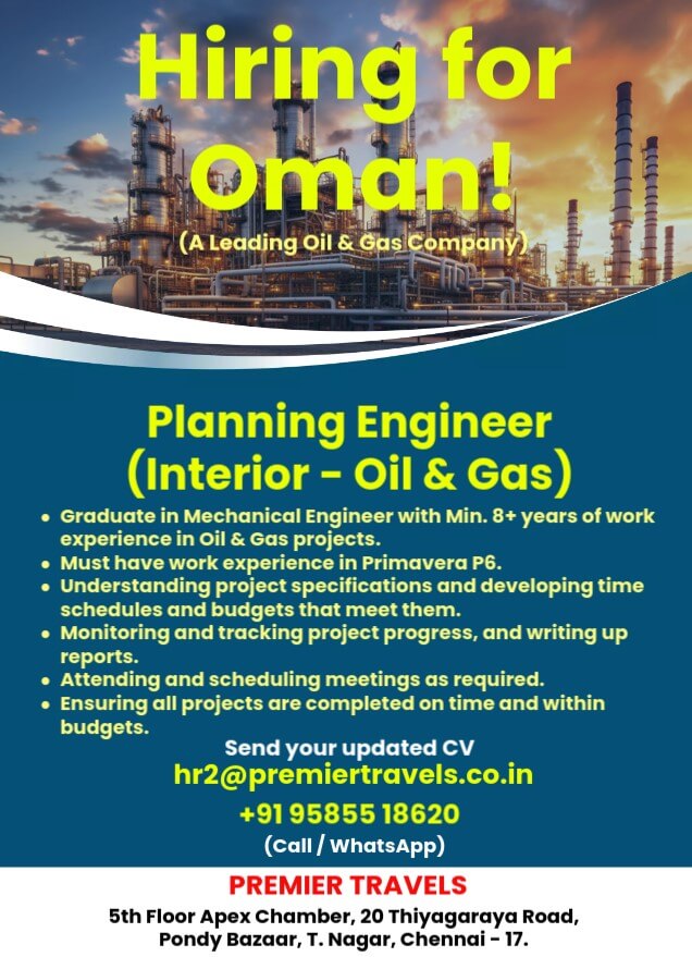 Hiring for Oman country