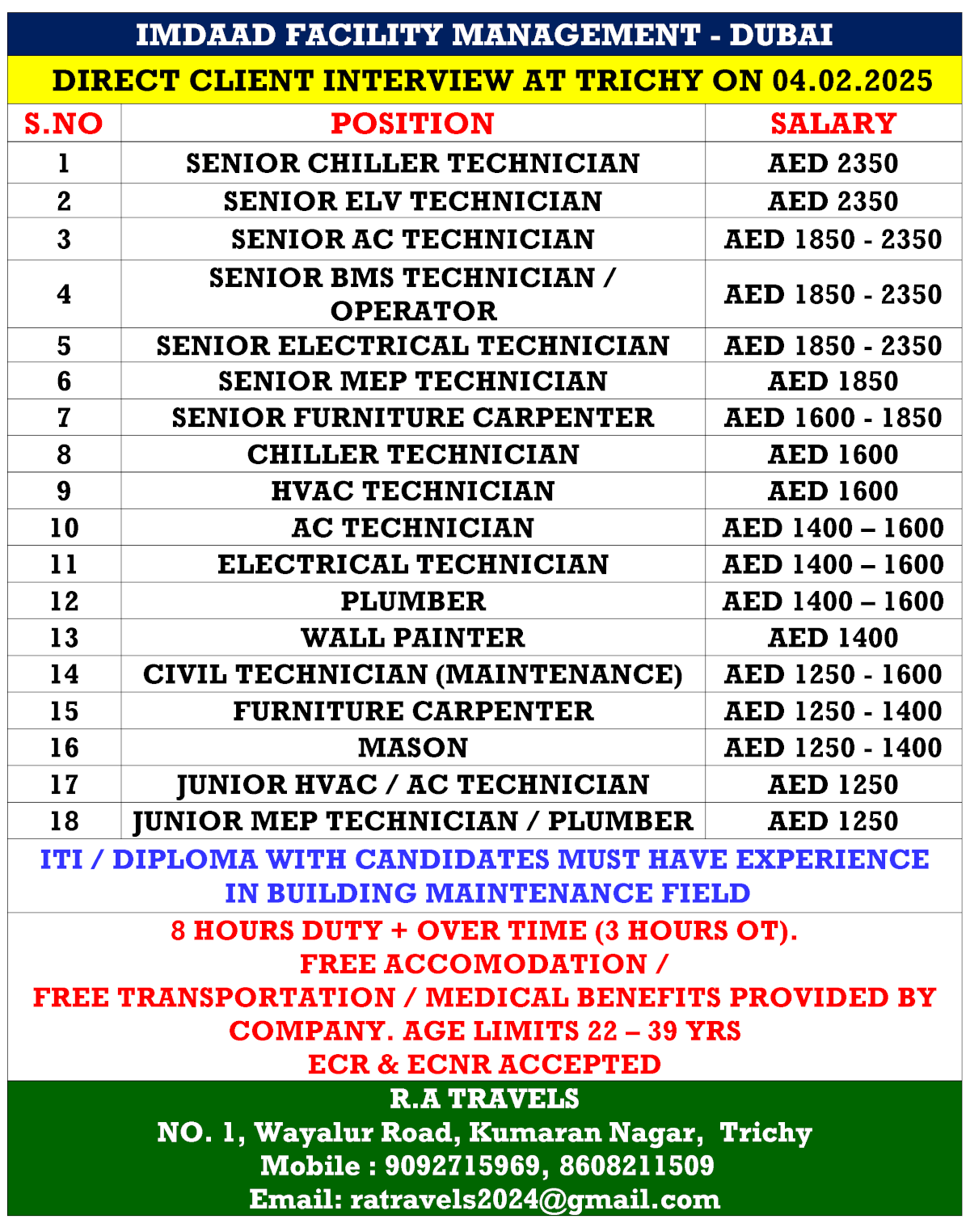 IMDAAD FACILITY MANAGEMENT - DUBAI