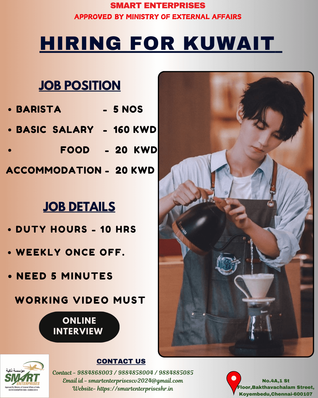 URGENT REQUIREMENT FOR KUWAIT