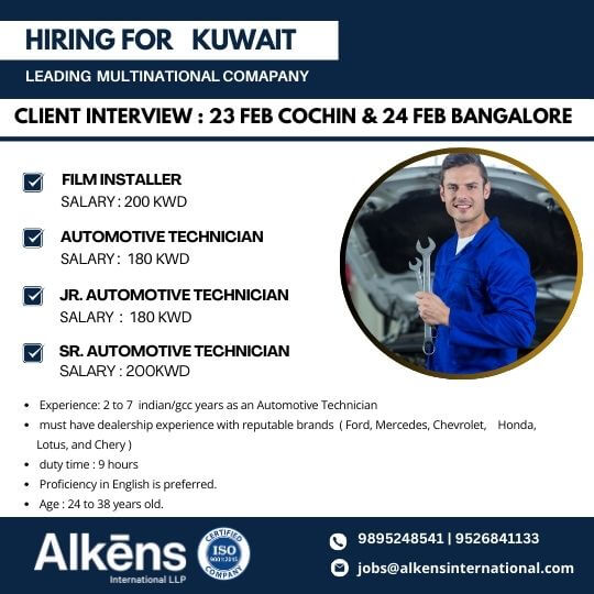 HIRING FOR KUWAIT