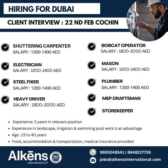 HIRING FOR UAE