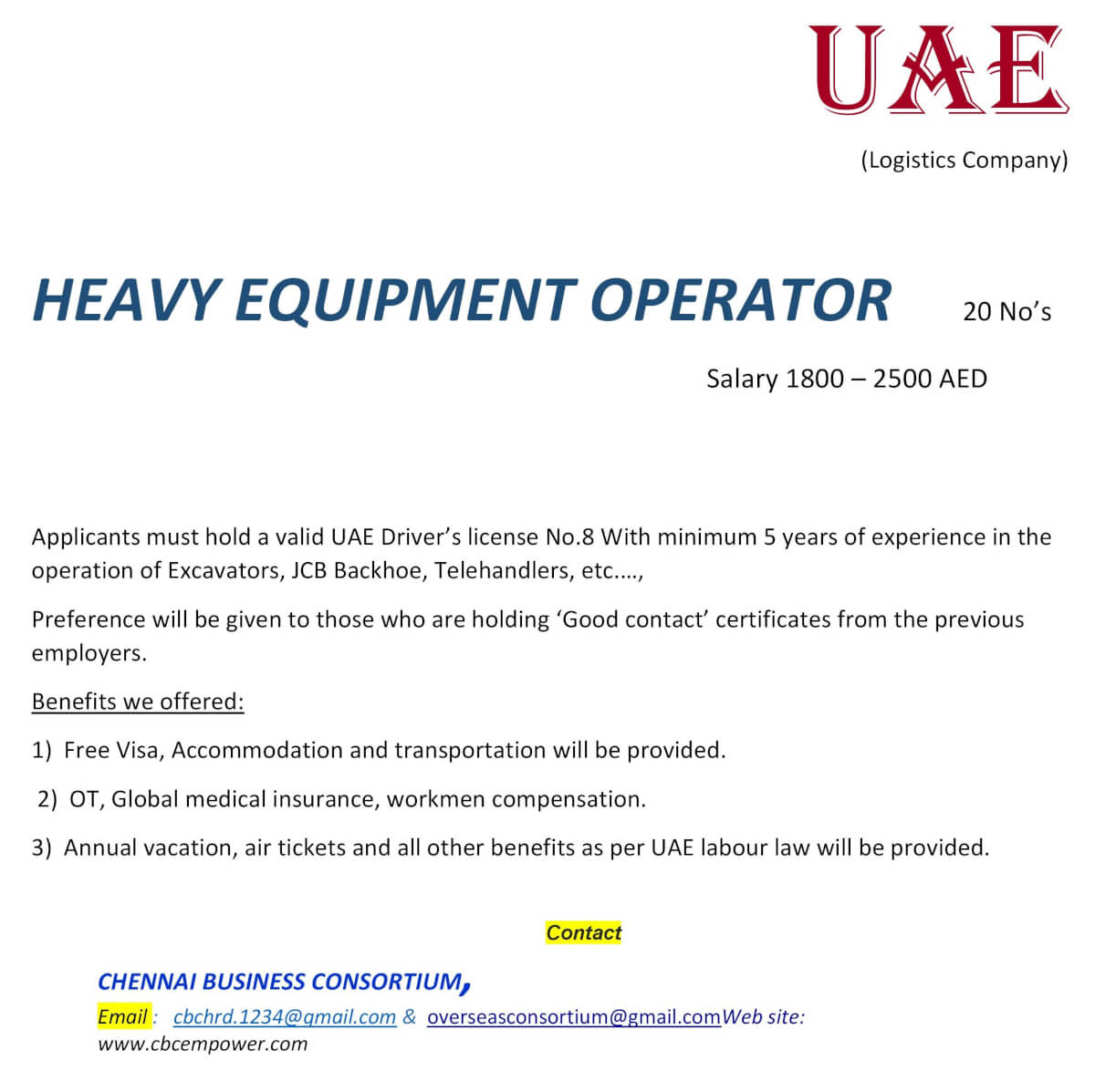 HEAVY EQUIPMENT OPERATORS