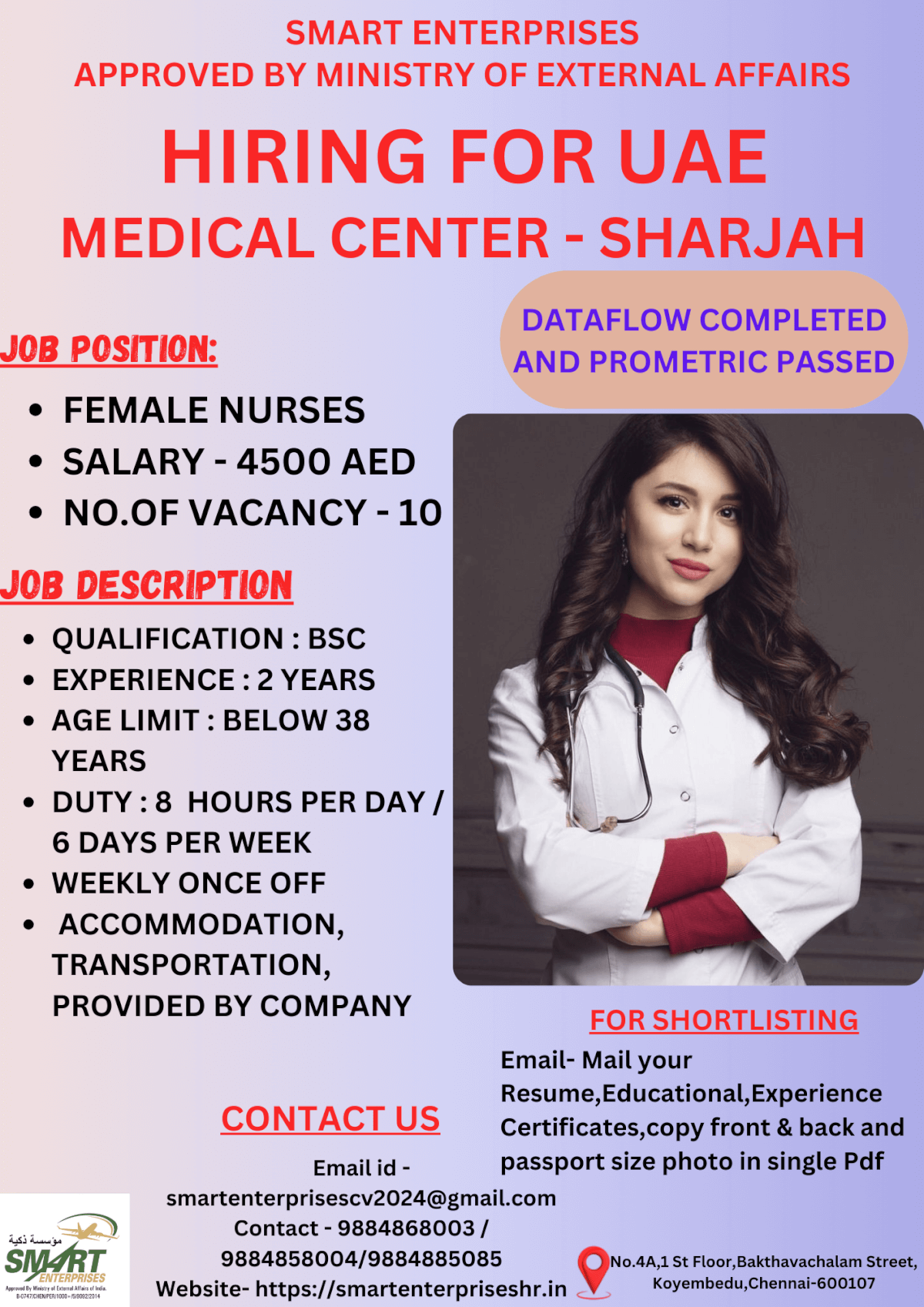 URGENT REQUIREMENT FOR UAE