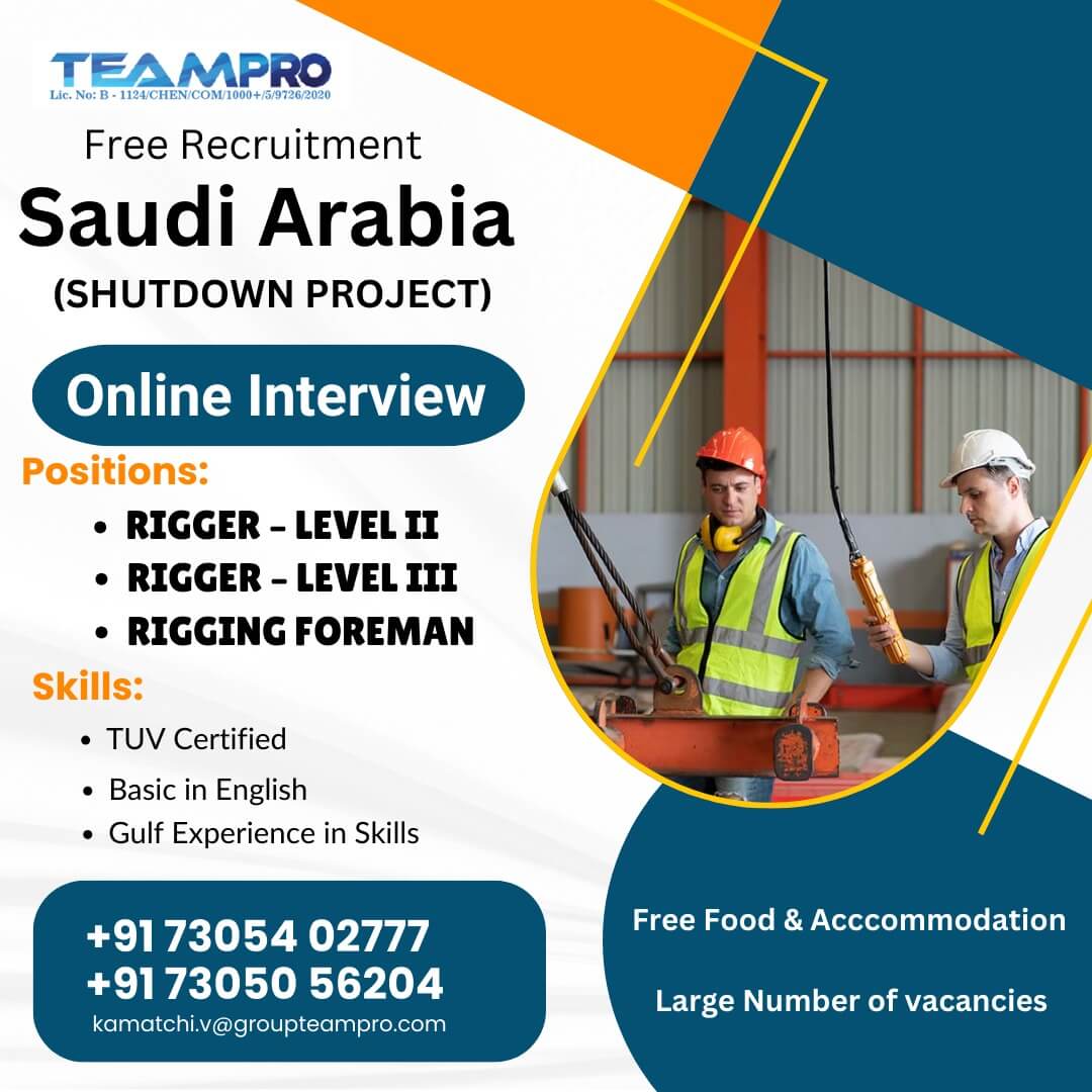 Free recruitment for online interview in Saudi Arabia