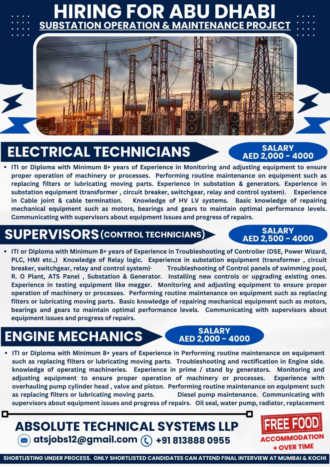 SUBSTATION OPERATION & MAINTENANCE PROJECT - ABU DHABI