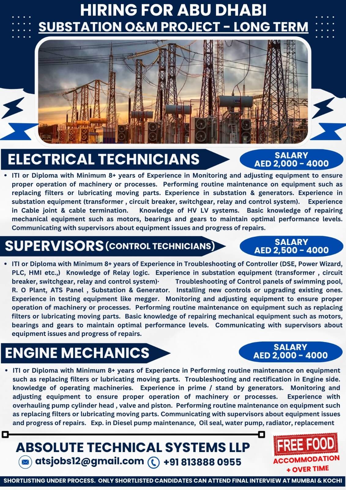 substation o&m project - long term