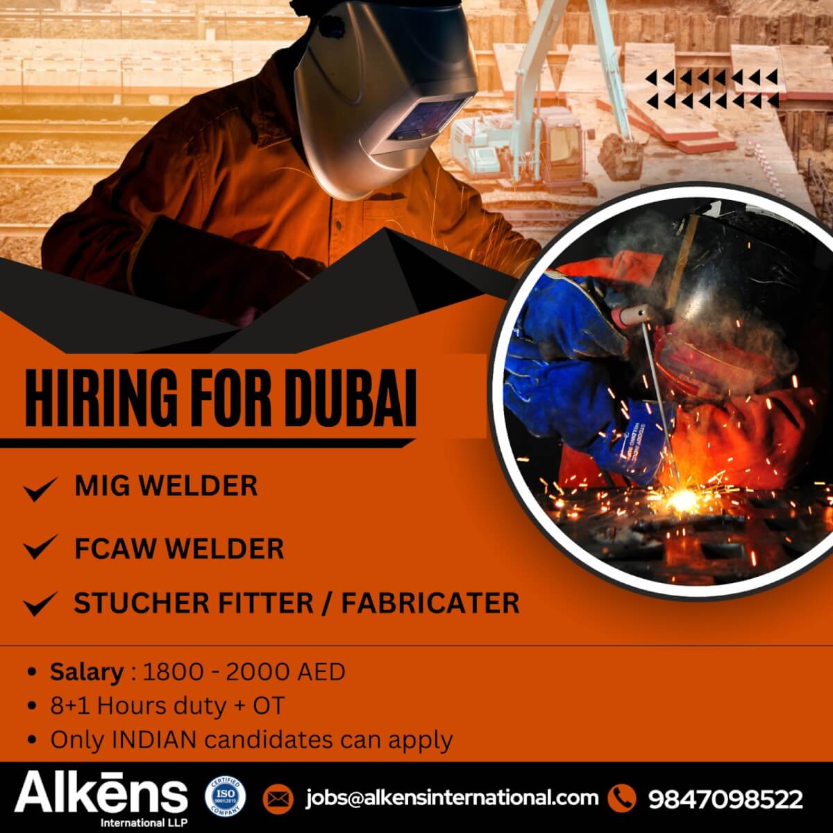 HIRING FOR DUBAI