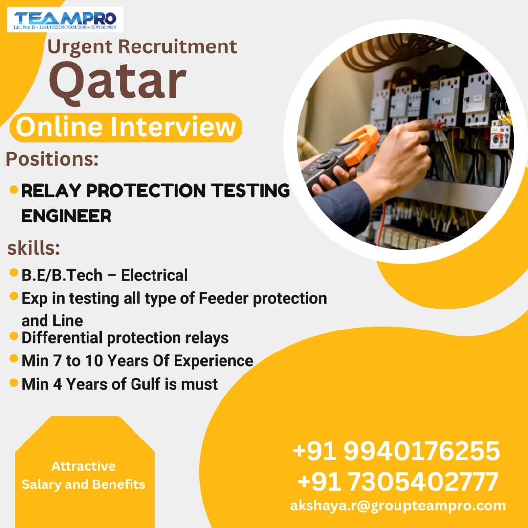 Relay Protection Testing Engineer