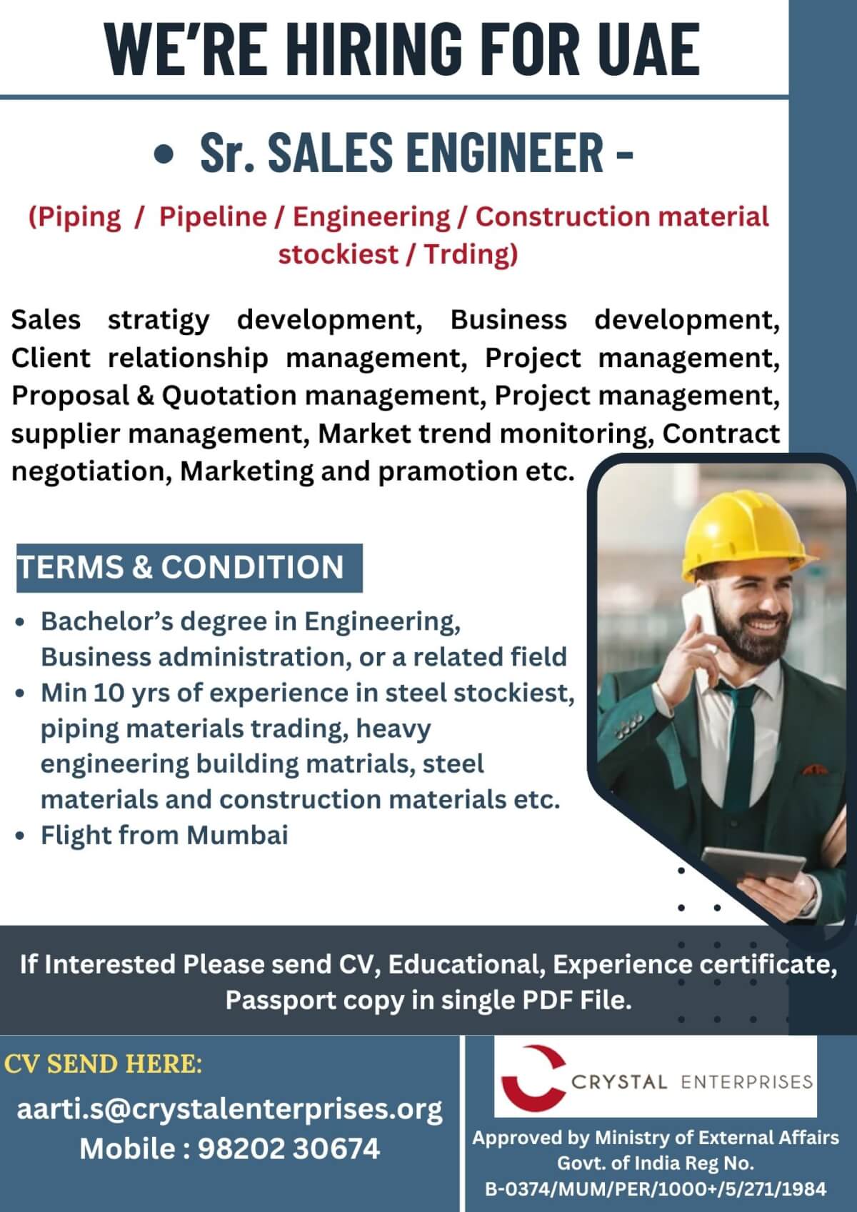 WE’RE HIRING FOR UAE