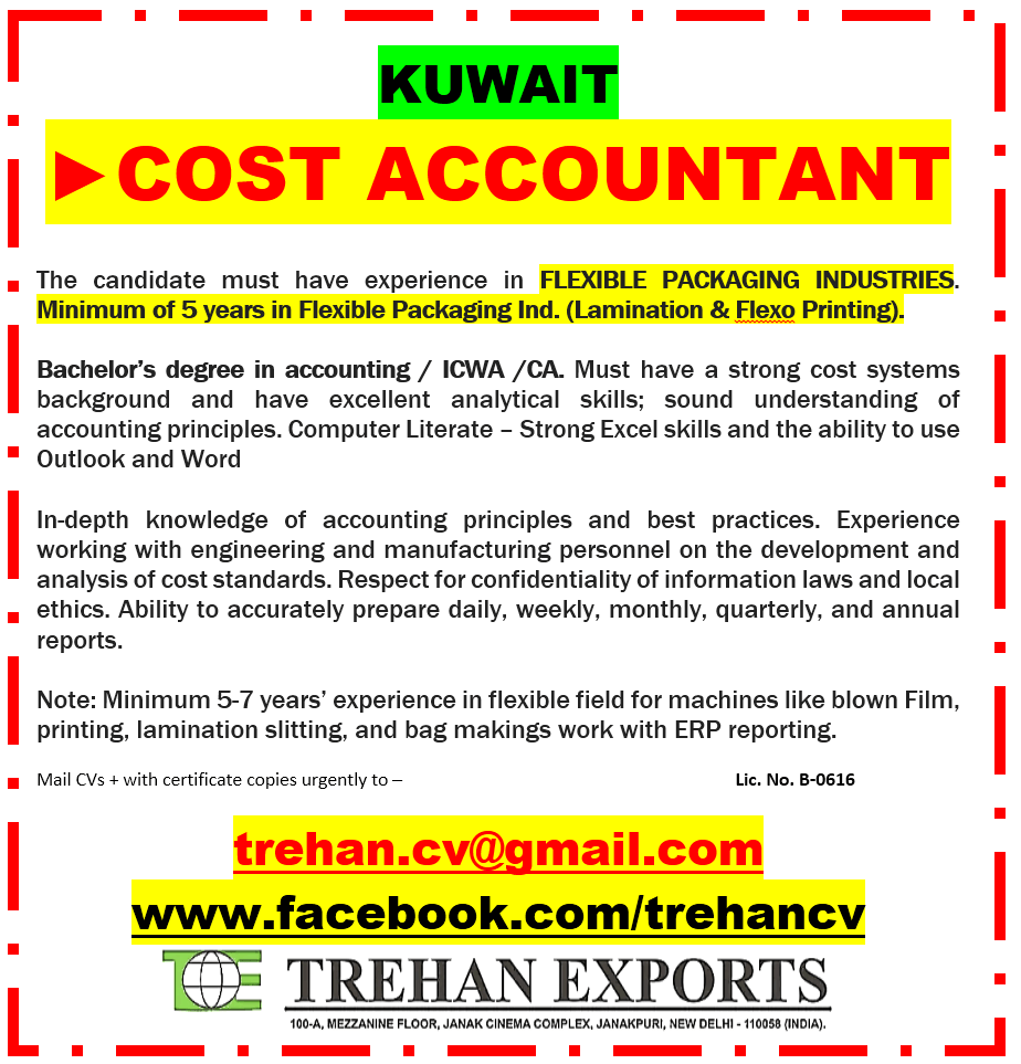 COST ACCOUNTANT