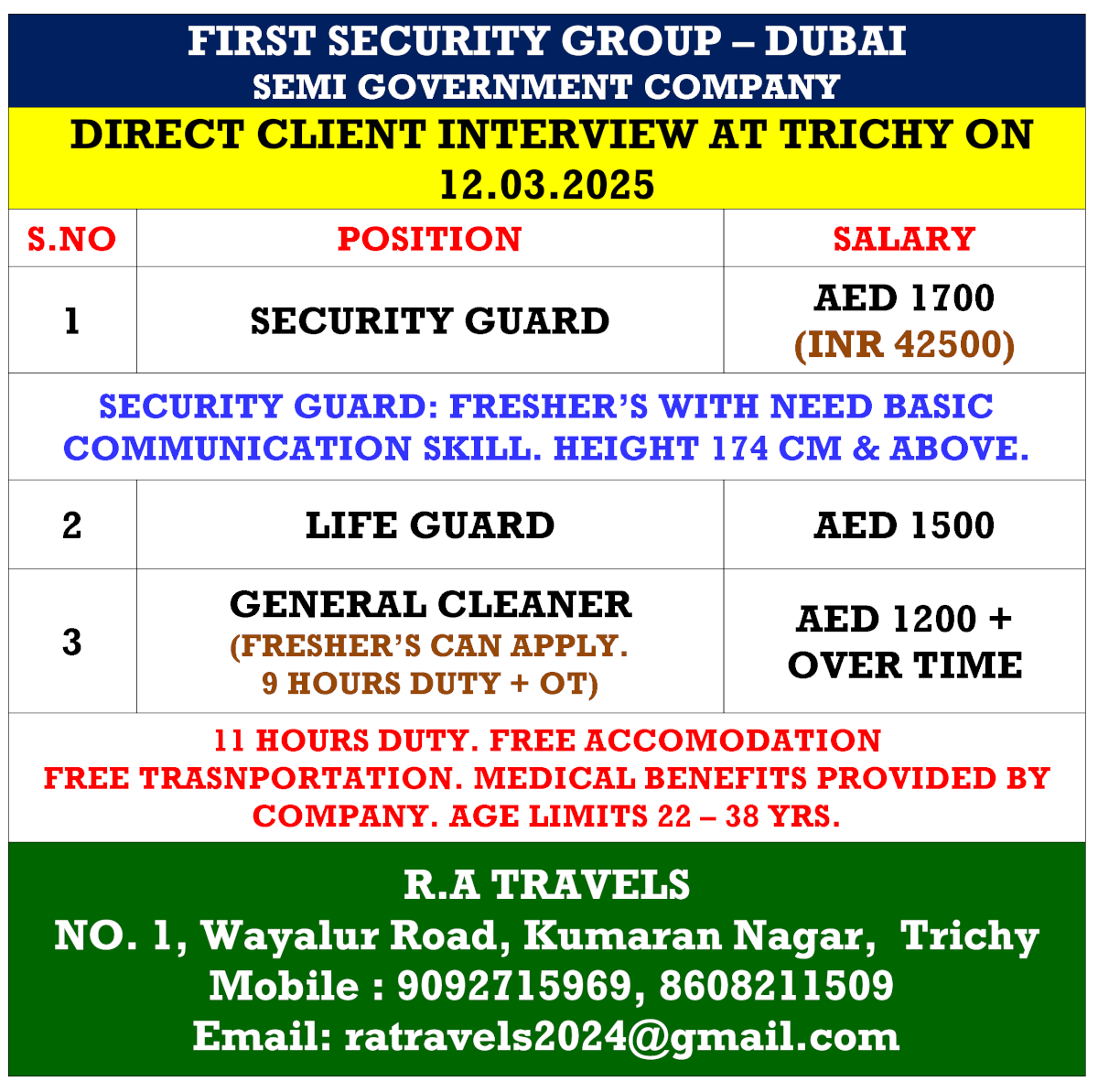 FIRST SECURITY GROUP – DUBAI SEMI GOVERNMENT COMPANY