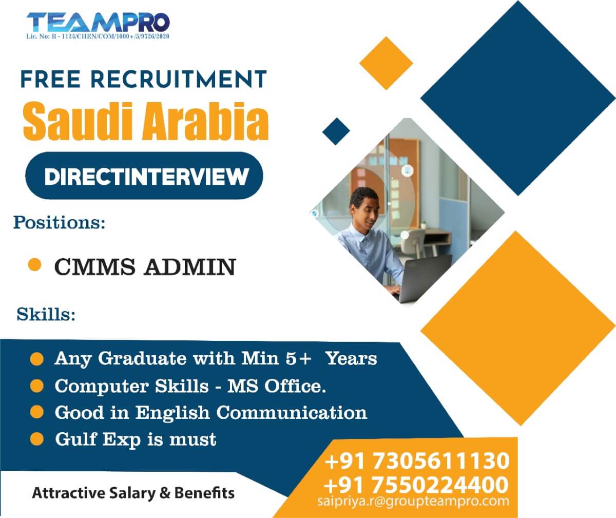 CMMS Admin - Free Recruitment - Direct Client Interview At Chennai