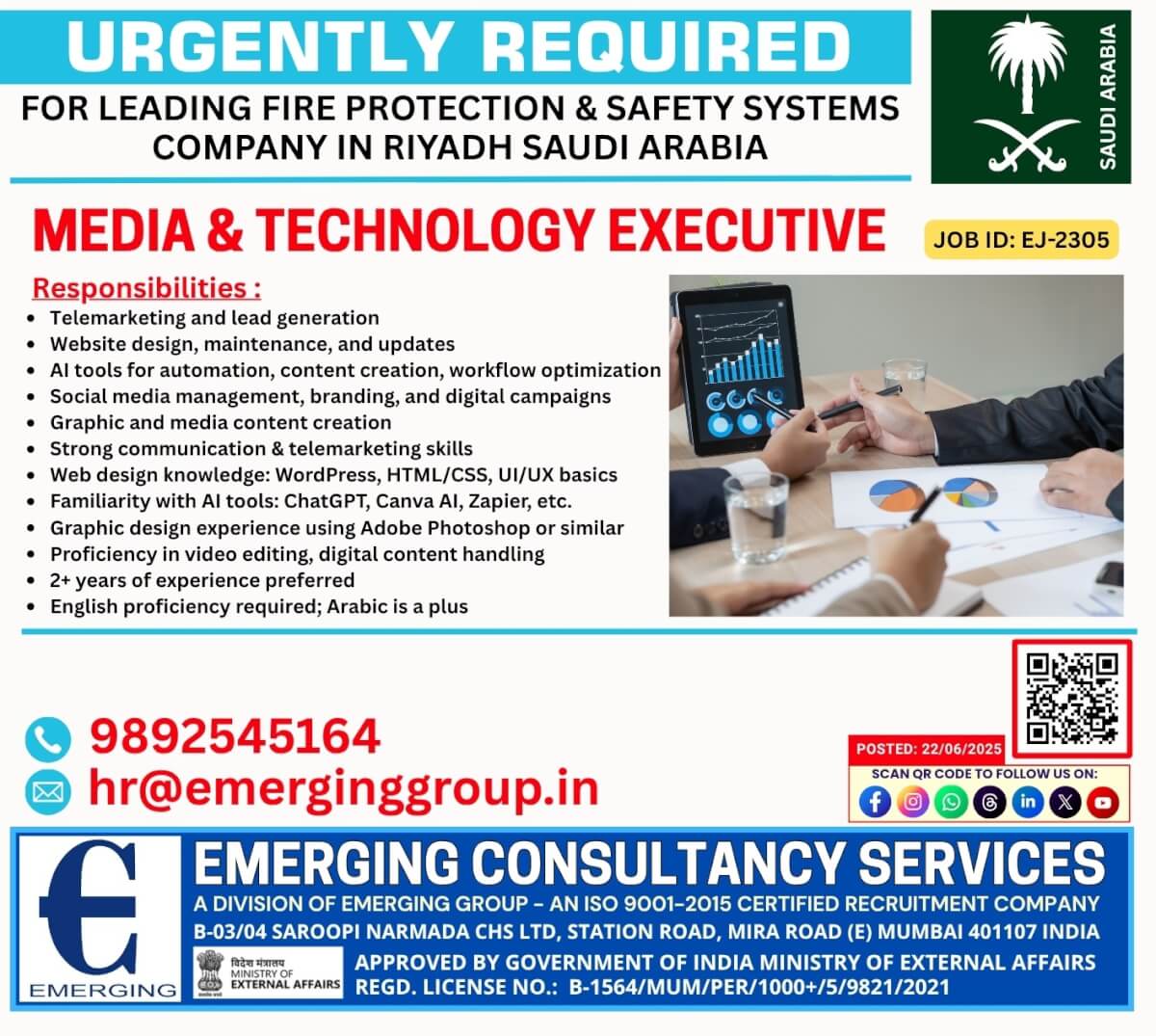 Media & Technology Executive – Saudi Arabia Media & Technology Executive – Saudi Arabia