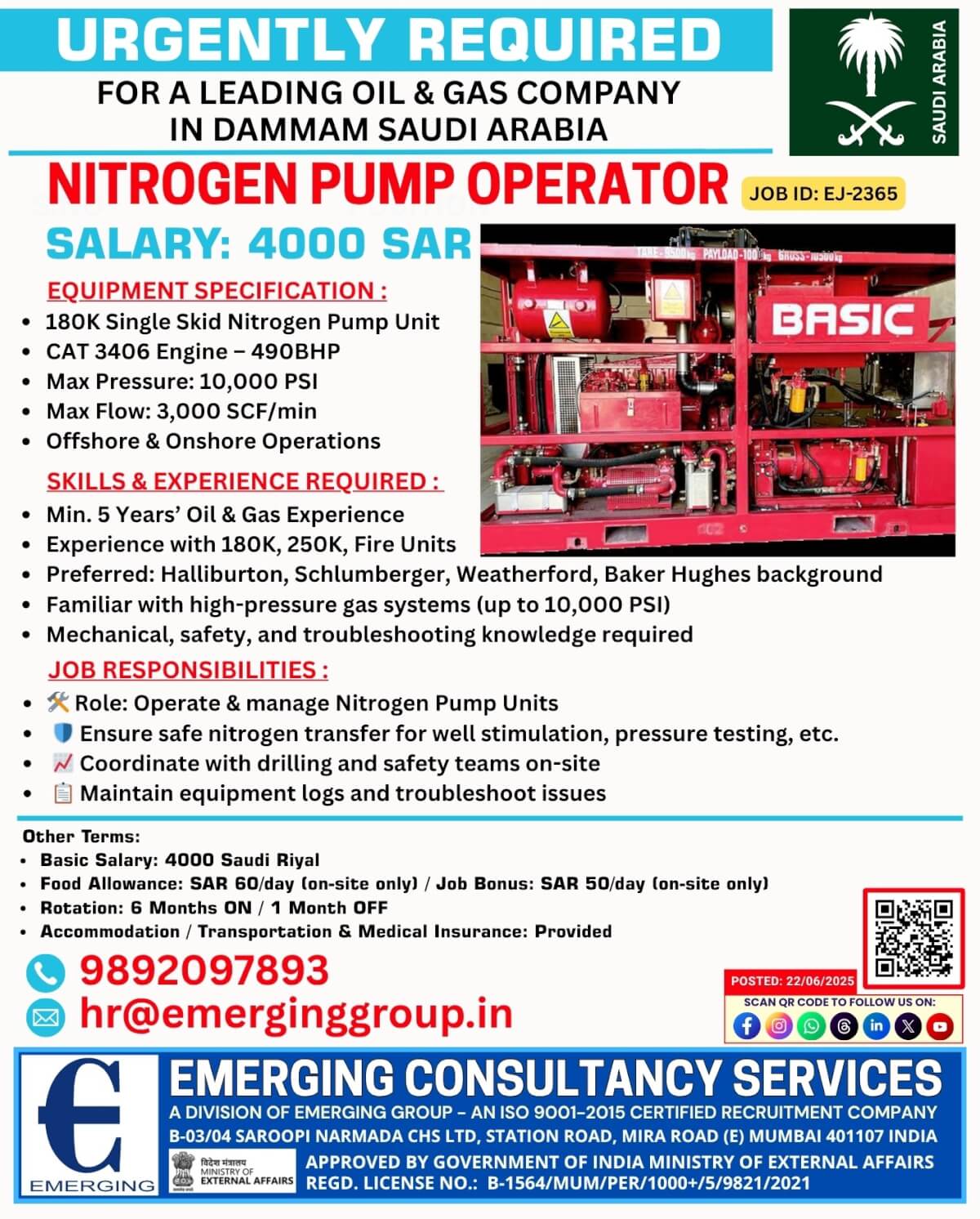 Nitrogen Pump Operator Nitrogen Pump Operator