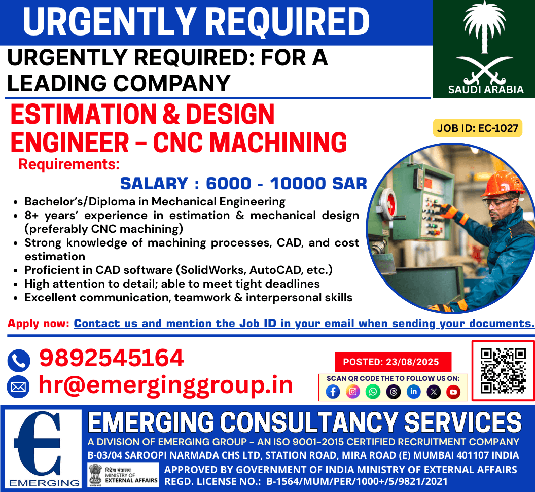 Mechanical Estimation & Design Engineer Mechanical Estimation & Design Engineer