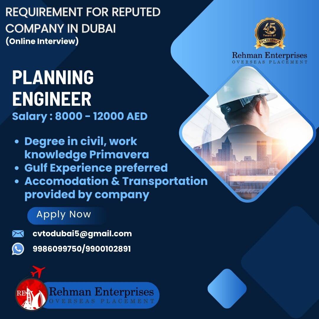 REQUIREMENT FOR REPUTED COMPANY IN DUBAI-ONLINE INTERVIEW REQUIREMENT FOR REPUTED COMPANY IN DUBAI-ONLINE INTERVIEW
