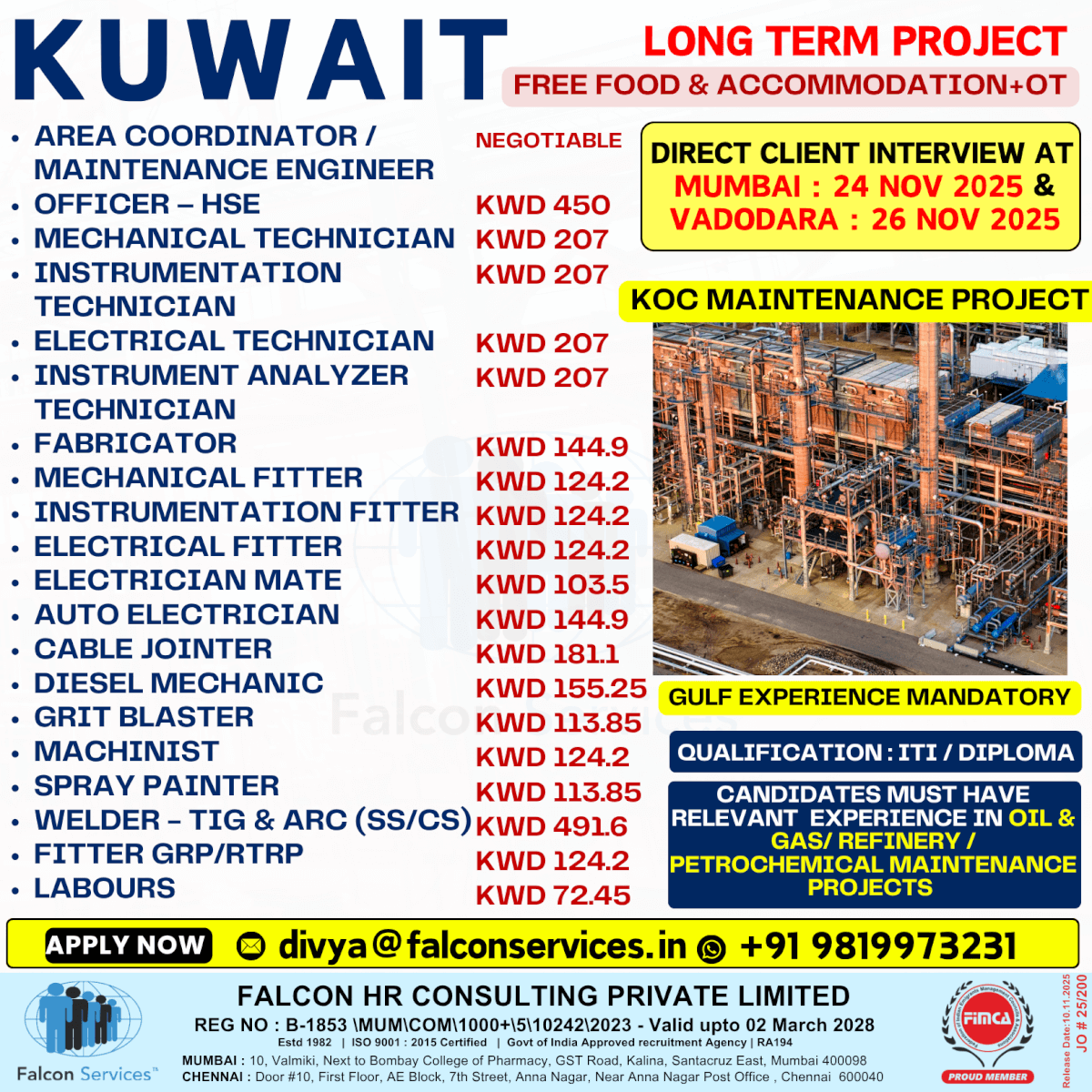KUWAIT HIRING! KUWAIT HIRING!