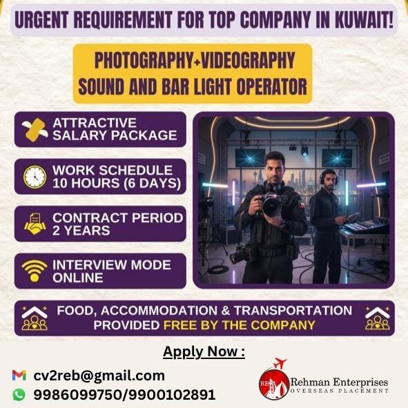 URGENT REQUIREMENT FOR TOP COMPANY IN KUWAIT URGENT REQUIREMENT FOR TOP COMPANY IN KUWAIT