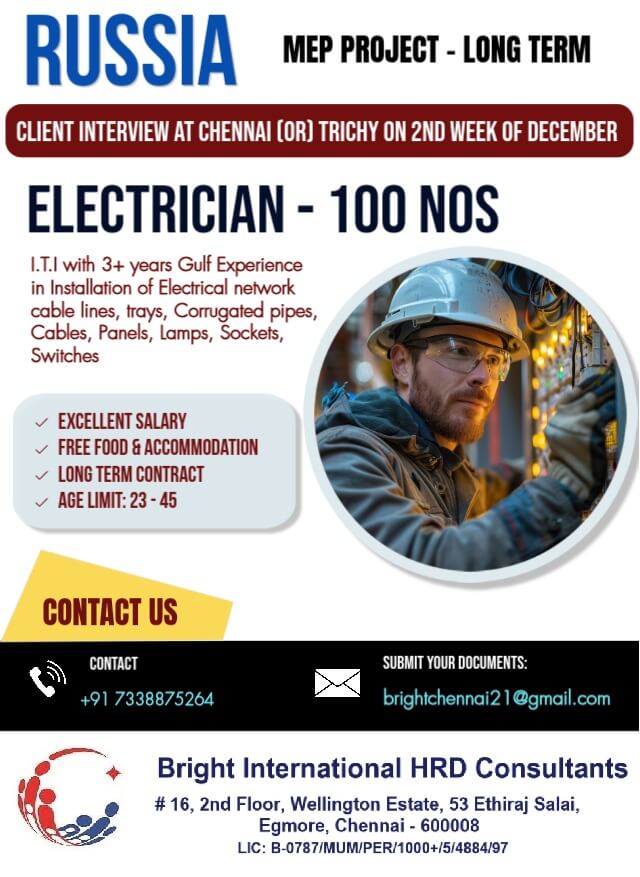 LEADING CONSTRUCTION COMPANY REQUIRES FOR RUSSIA LEADING CONSTRUCTION COMPANY REQUIRES FOR RUSSIA