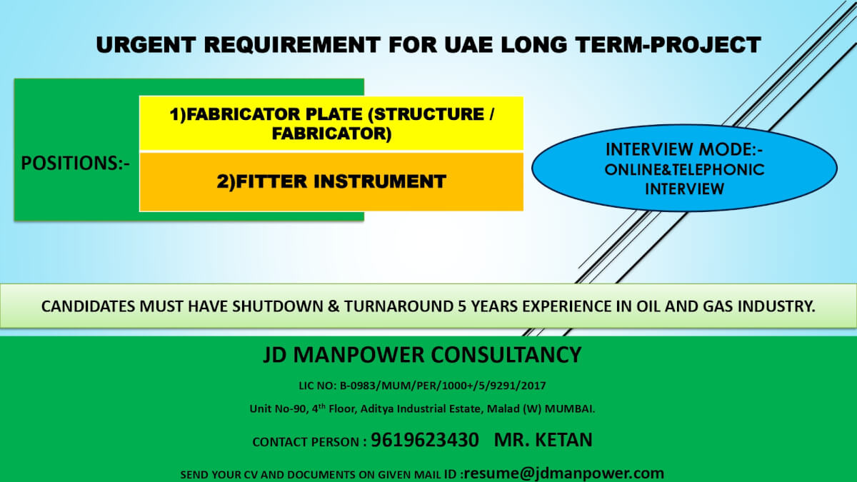 urgent requirement for uae urgent requirement for uae