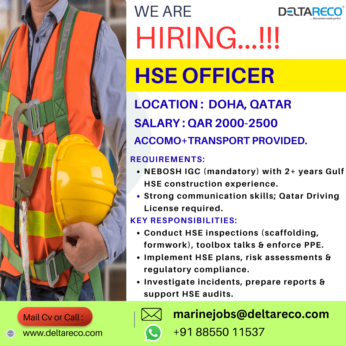 Hiring Civil Engineer for Doha Qatar Hiring Civil Engineer for Doha Qatar