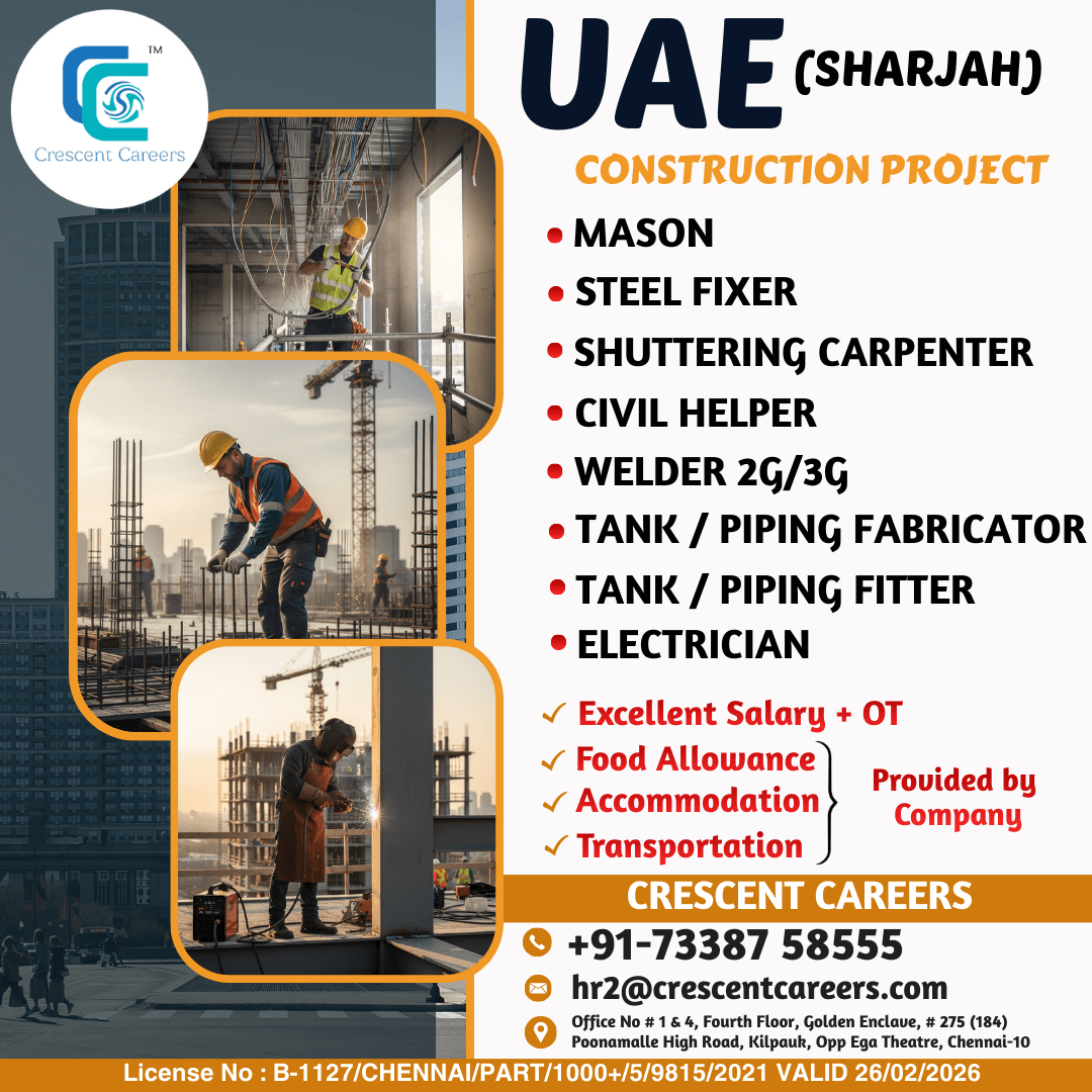 RECRUITMENT FOR UAE COUNTRY