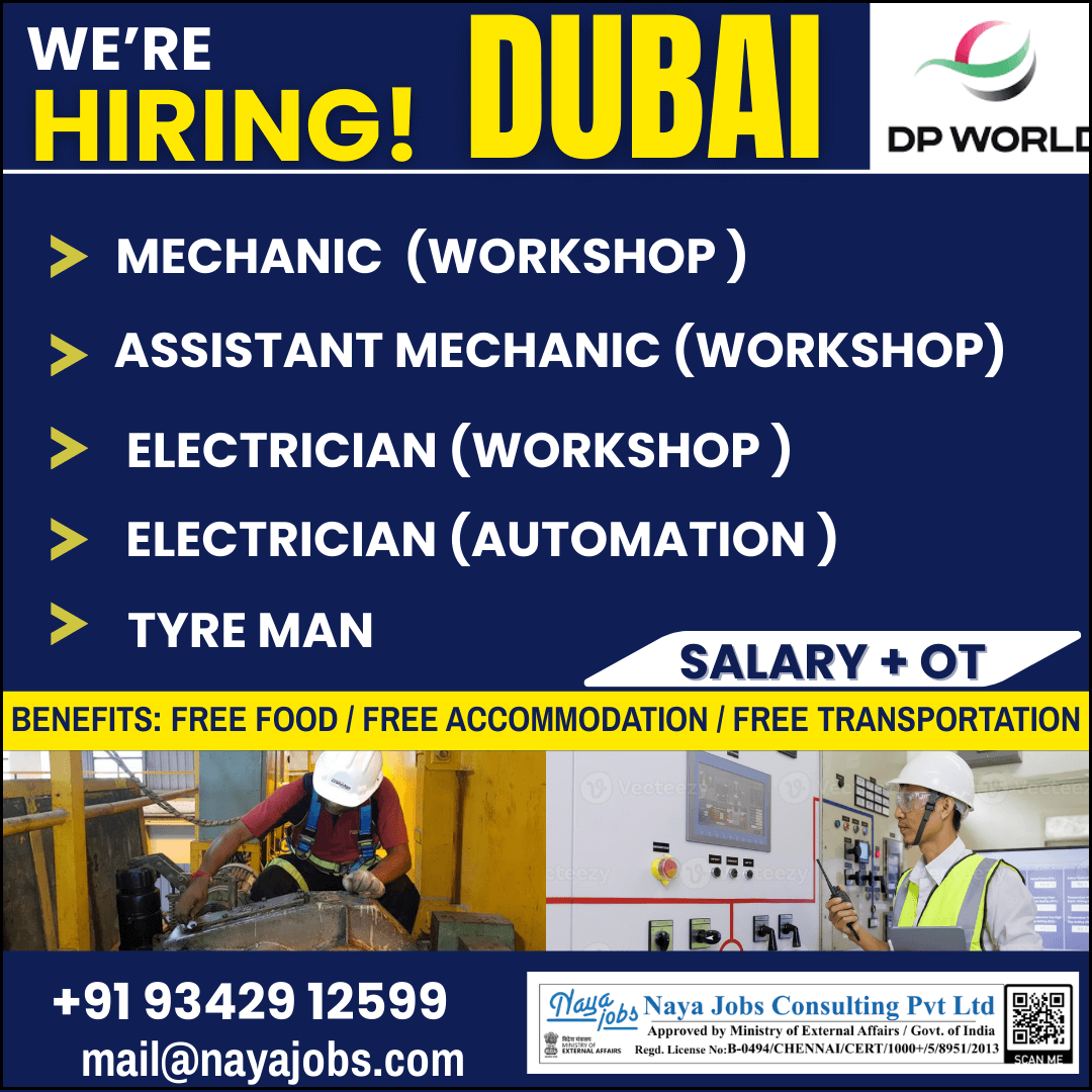 Urgent Recruitment – Dubai (UAE) Urgent Recruitment – Dubai (UAE)