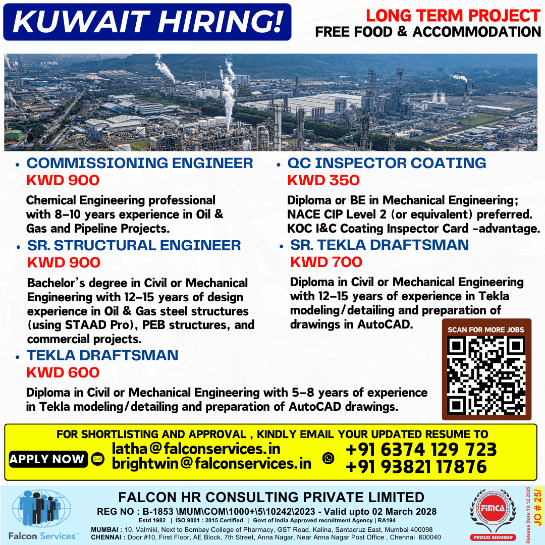 ?? KUWAIT HIRING | LONG TERM PROJECT ?? KUWAIT HIRING | LONG TERM PROJECT