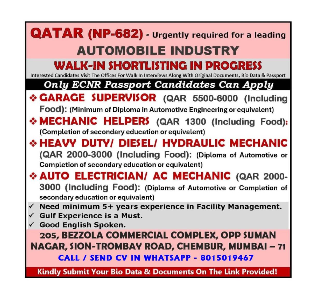 Qatar - Automobile industries