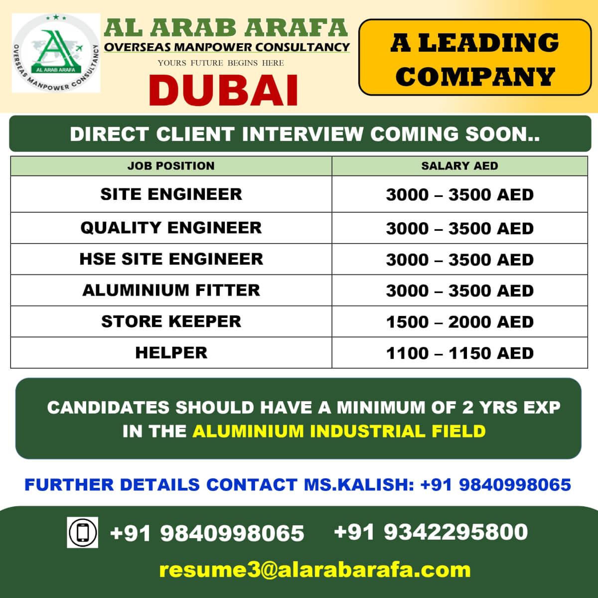 DIRECT CLIENT INTERVIEW COMING SOON DIRECT CLIENT INTERVIEW COMING SOON