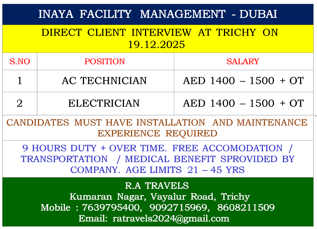 INAYA FACILITY MANAGEMENT - DUBAI