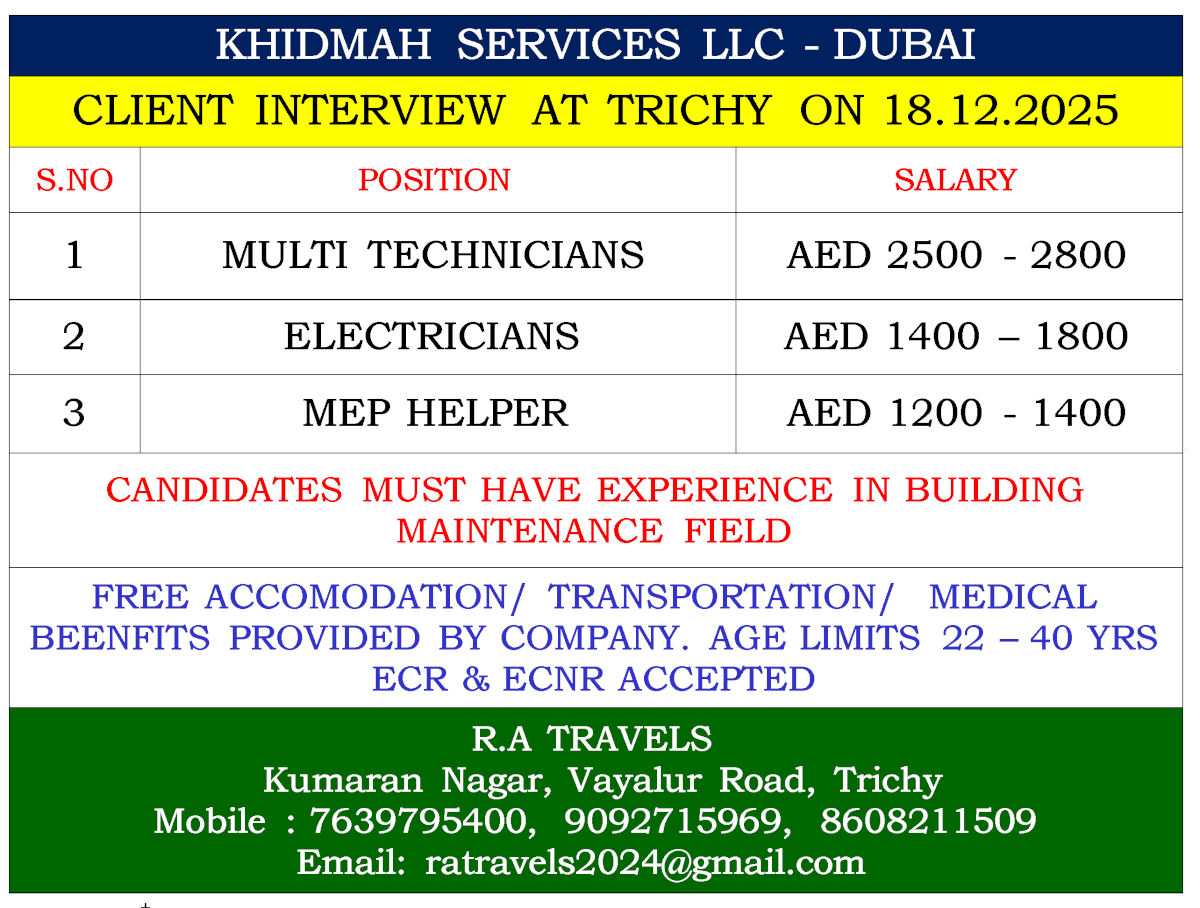 KHIDMAH SERVICES LLC - DUBAI