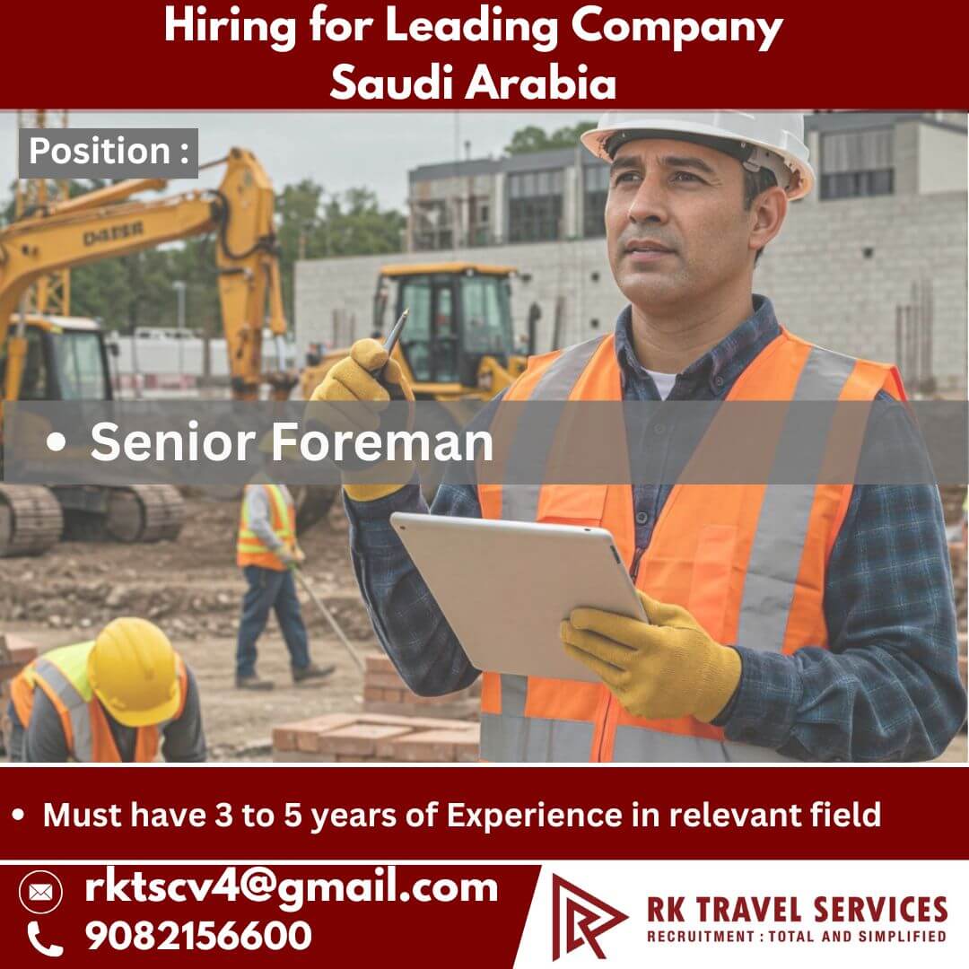 Hiring for Leading Company Saudi Arabia Hiring for Leading Company Saudi Arabia