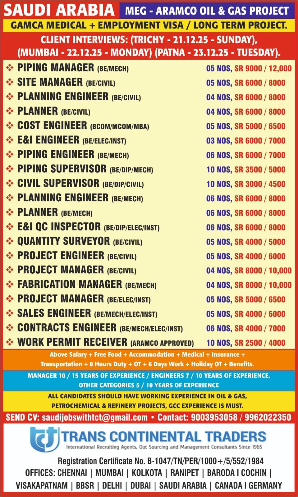 MIDDLE EAST GROUP HIRING YOU-ARAMCO PROJECT MIDDLE EAST GROUP HIRING YOU-ARAMCO PROJECT