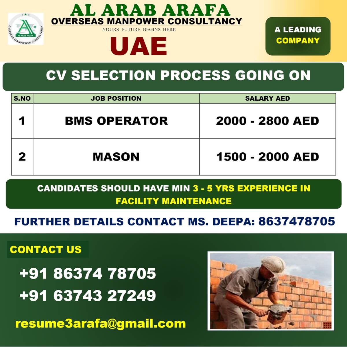 CV SELECTION PROCESS GOING ON