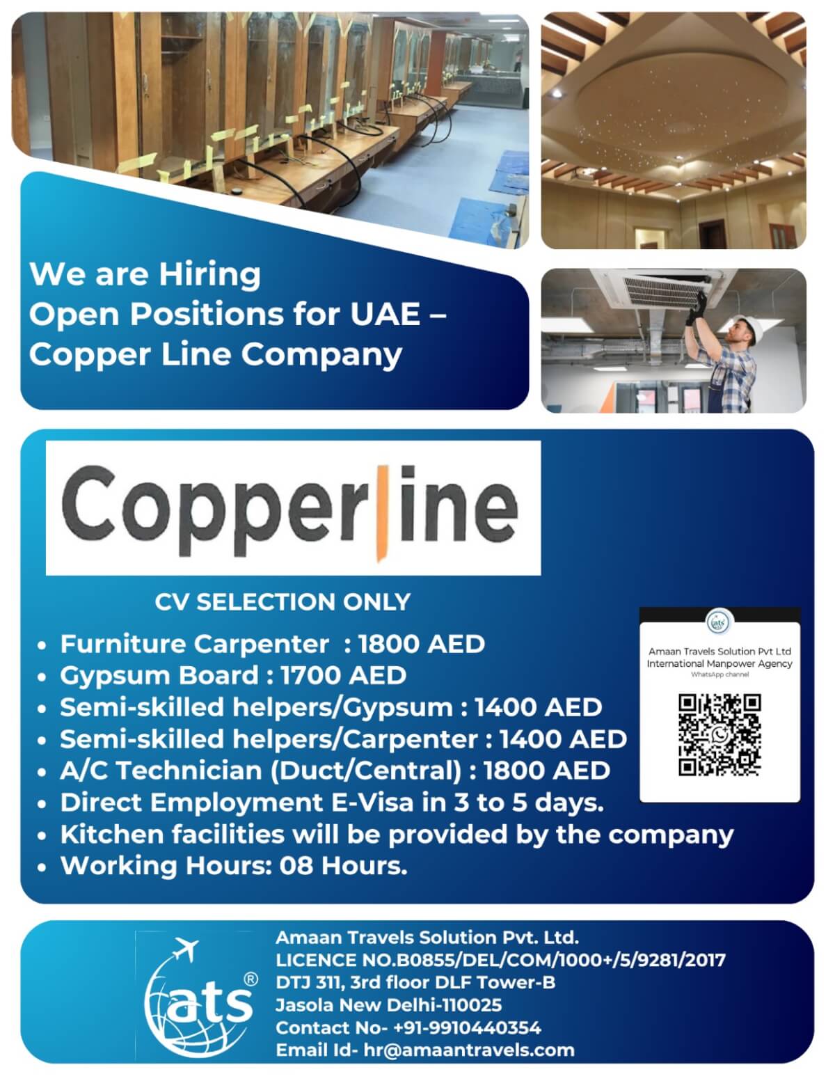 Hiring Open Positions for UAE Copperline Company Hiring Open Positions for UAE Copperline Company