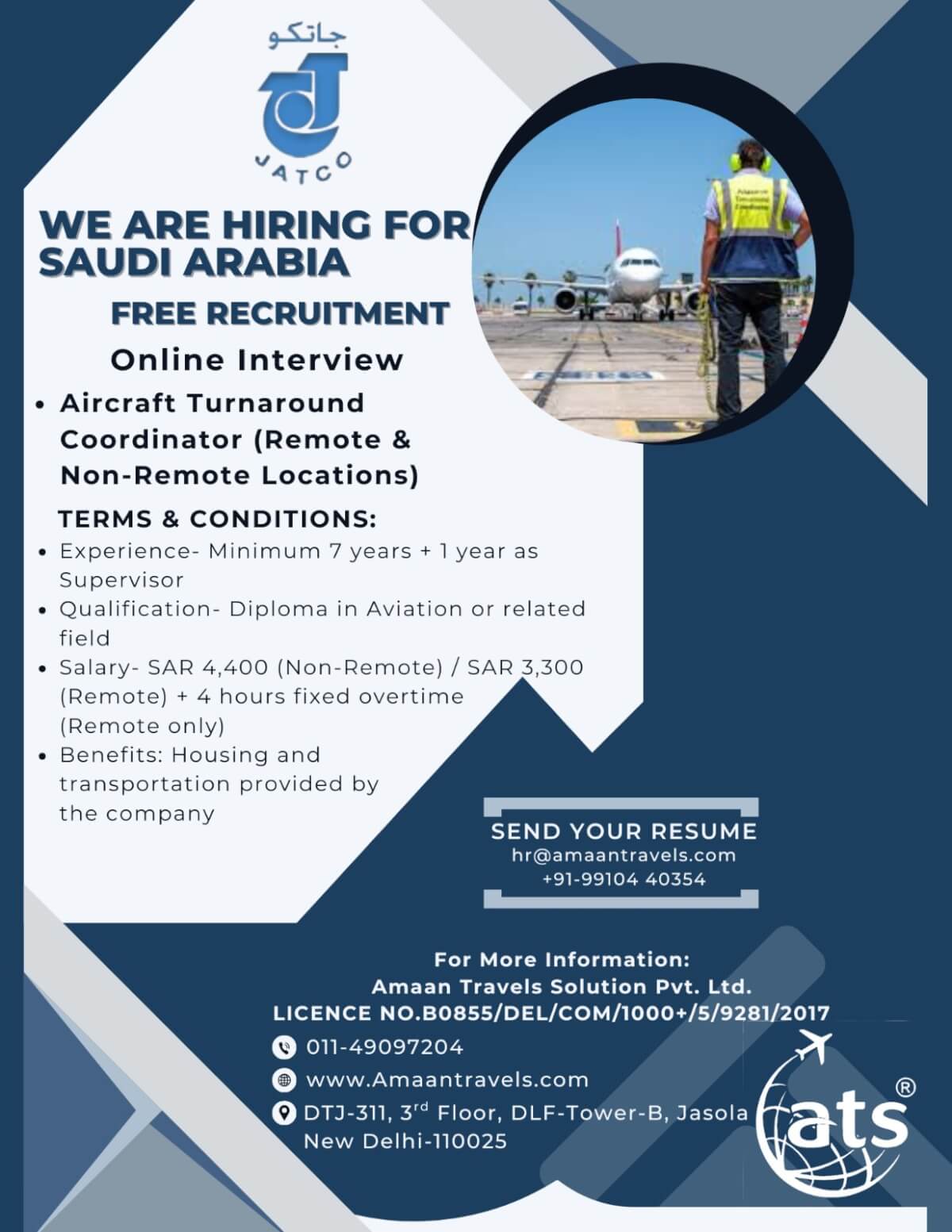 Hiring for a Reputed Company in Saudi Arabia Hiring for a Reputed Company in Saudi Arabia