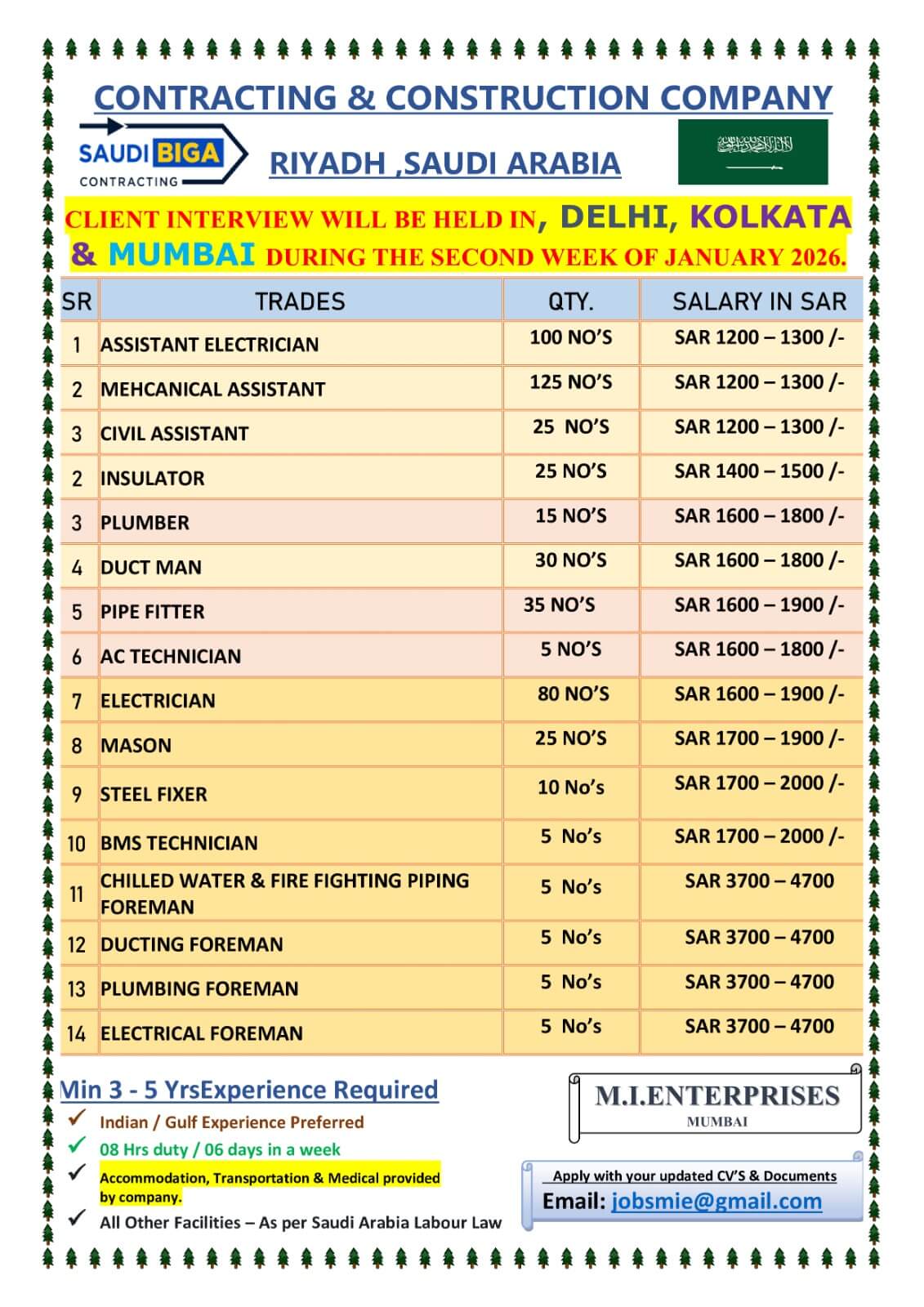 CONTRACTING & CONSTRUCTION COMPANY