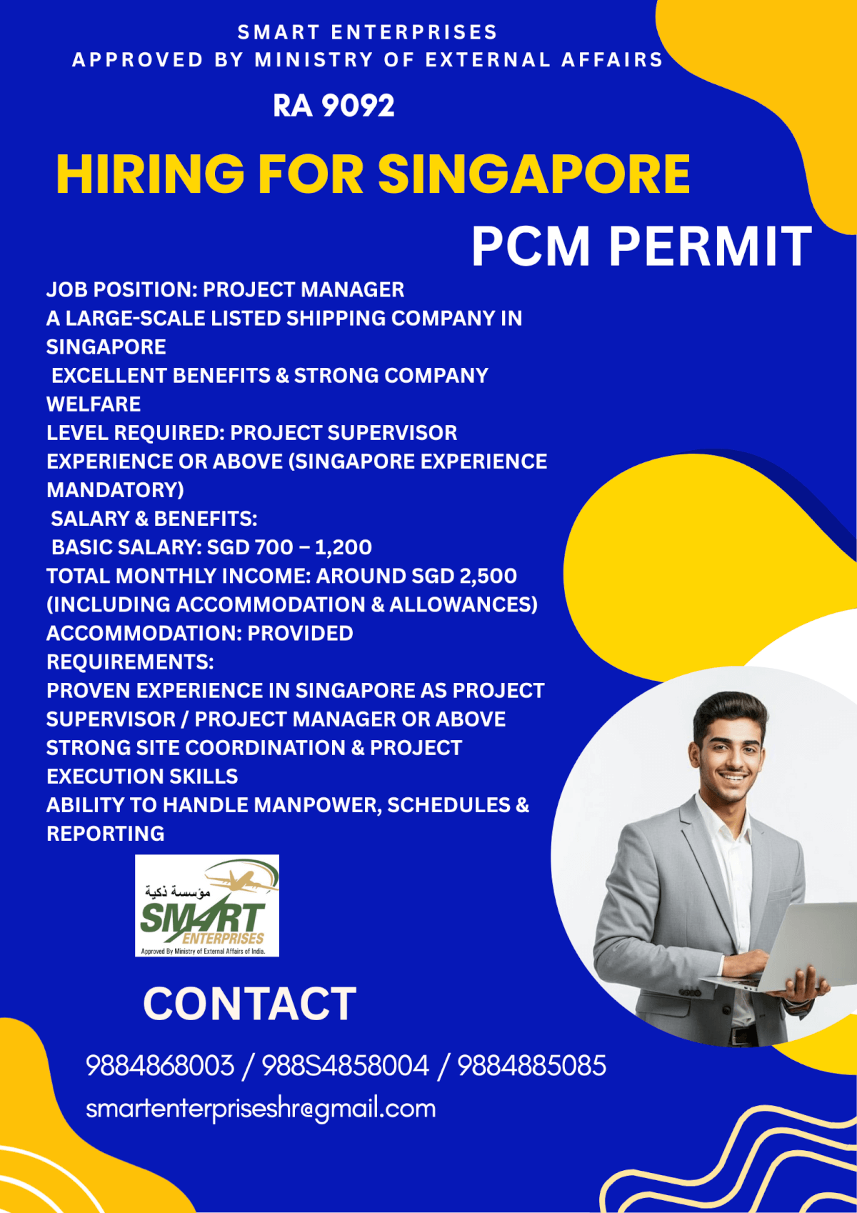 HIRING FOR SINGAPORE