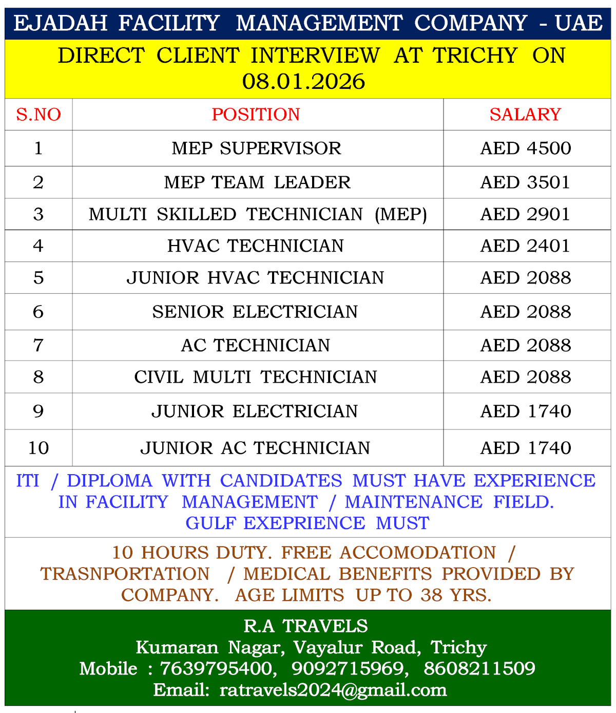 EJADAH FACILITY MANAGEMENT COMPANY - UAE