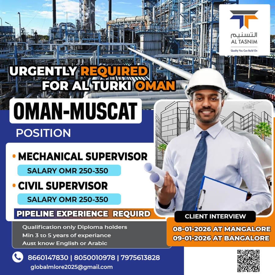 HIRING FOR TASNIM OMAN  || DIRECT CLIENT INTERVIEW AT BANGALORE &MANGALORE