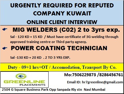 URGENTLY REQUIRED FOR REPUTED CO. KSA URGENTLY REQUIRED FOR REPUTED CO. KSA