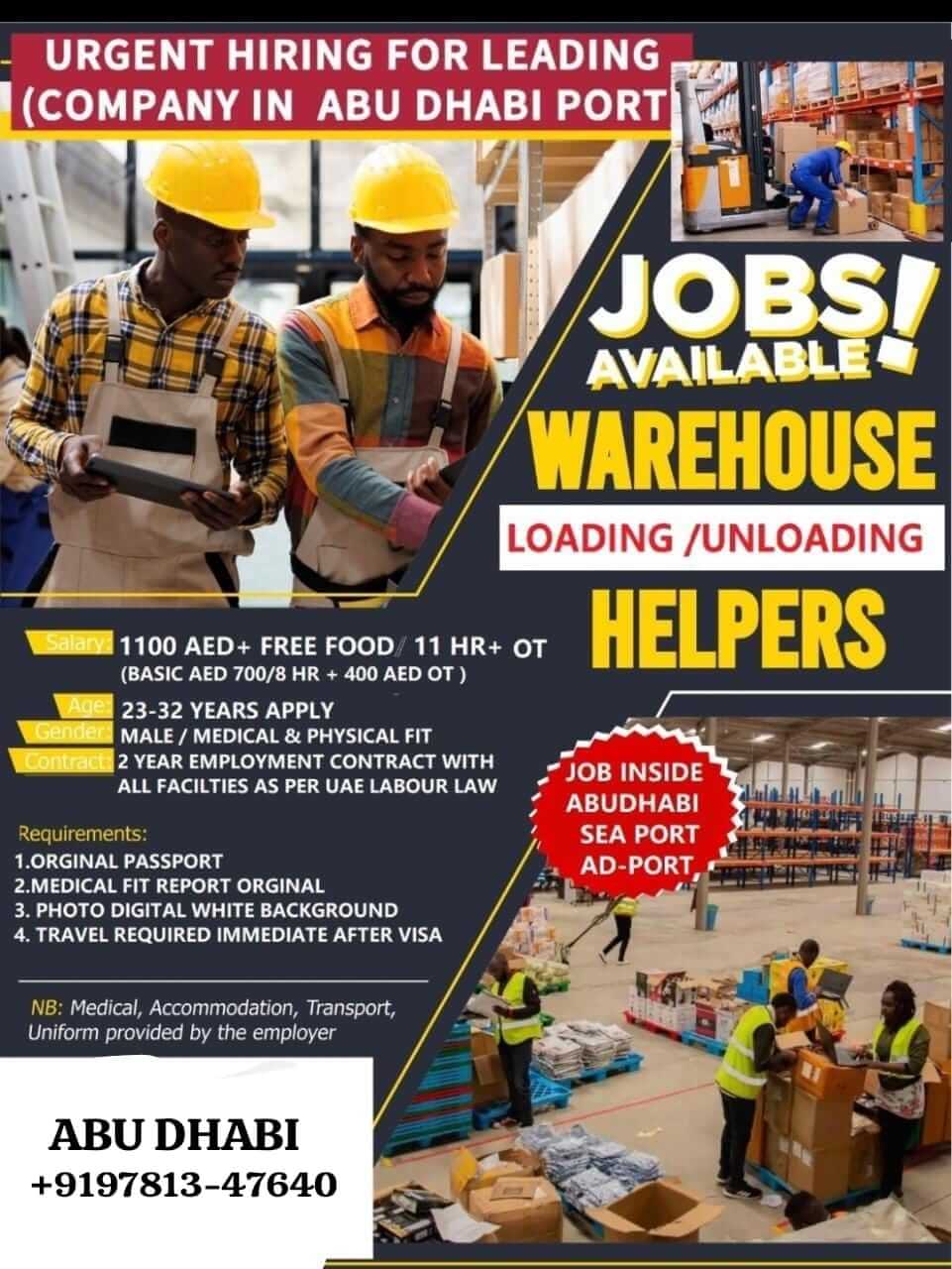 Urgent hore for warhouse worker