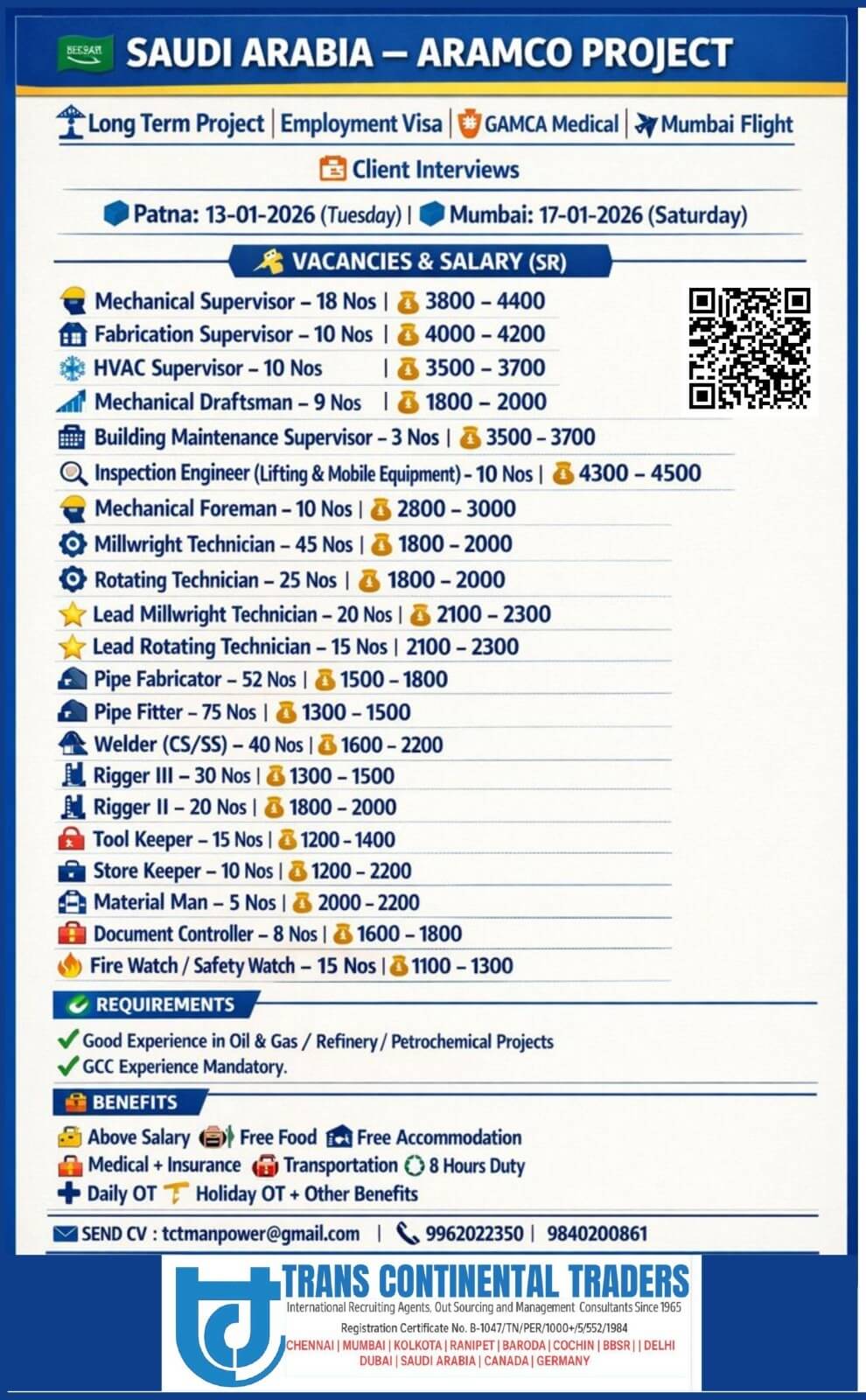 AYTB ARAMCO PROJECT | LONG TERM-SAUDI ARABIA