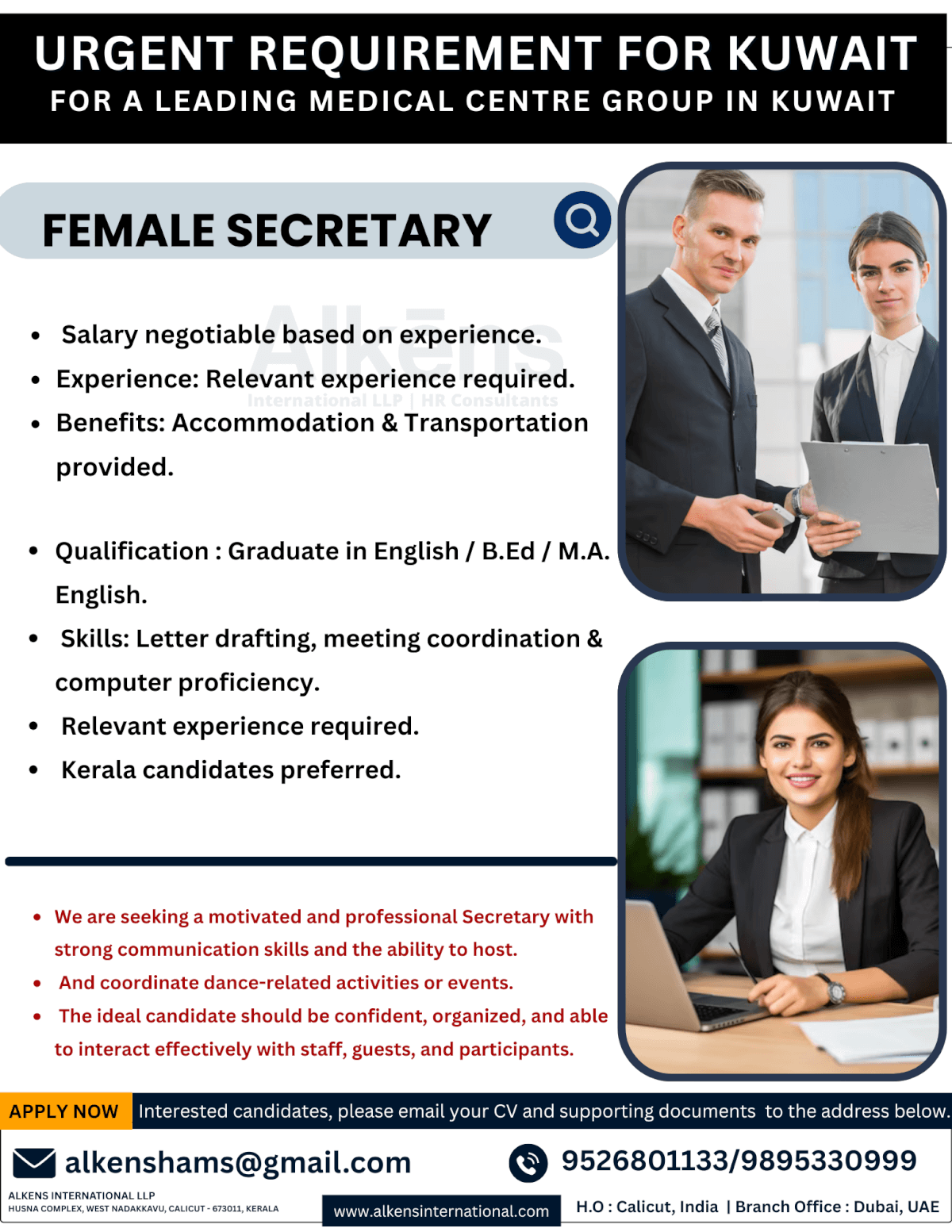 HIRING FOR KUWAIT HIRING FOR KUWAIT