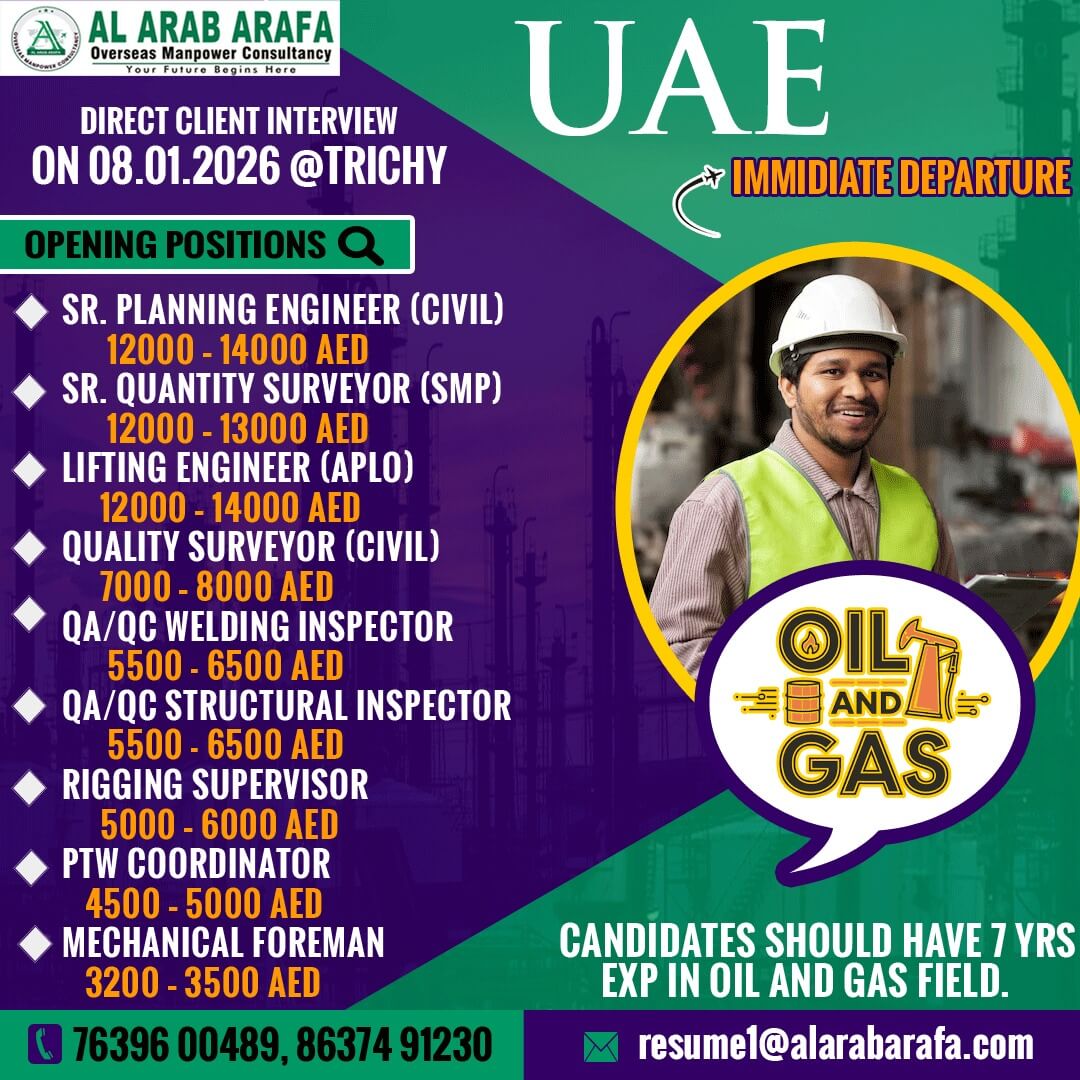 DIRECT CLIENT INTERVIEW COMING SOON @ TRICHY