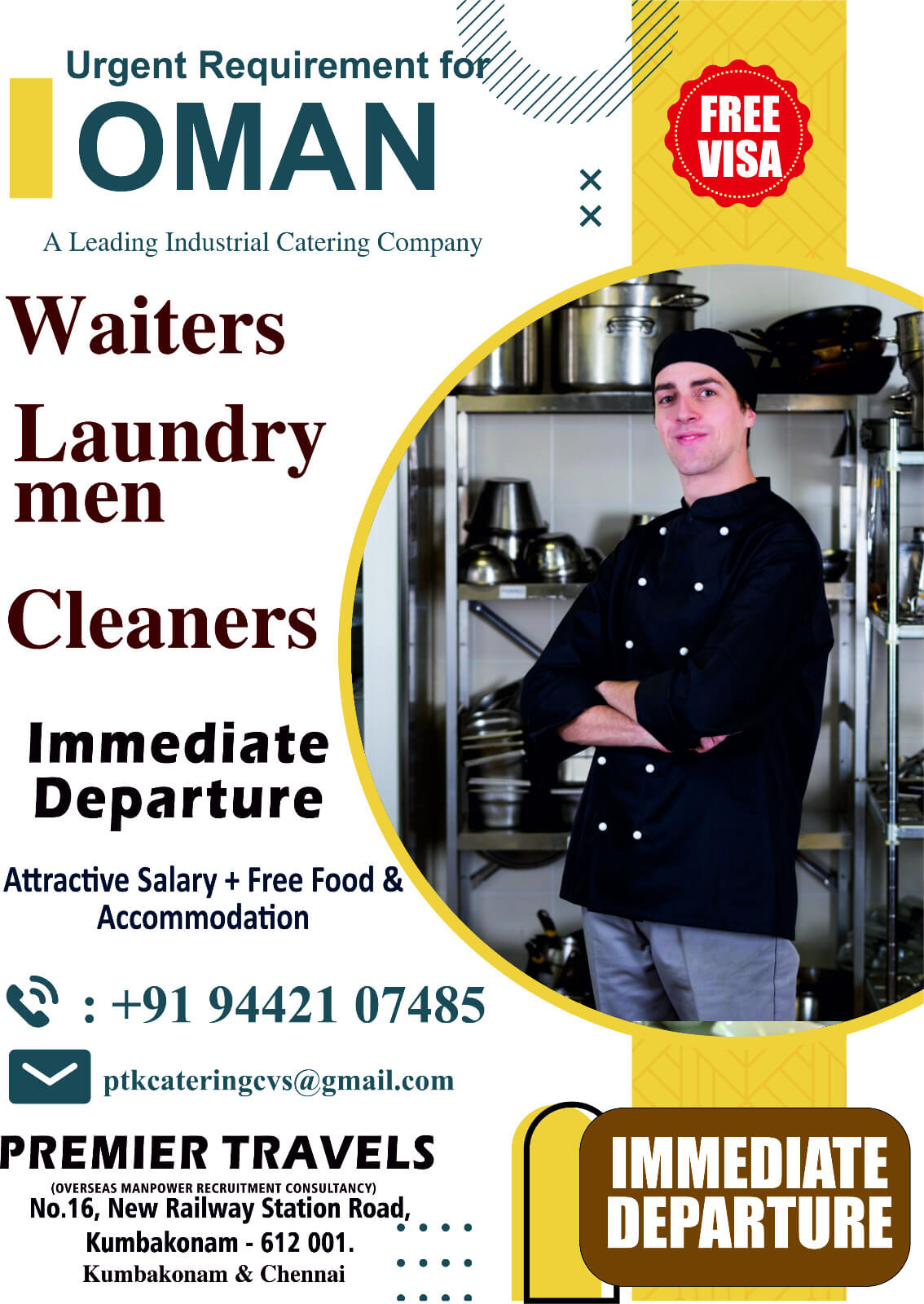 Urgently Requirement For Waiters , Cleaner and Laundry Man Urgently Requirement For Waiters , Cleaner and Laundry Man