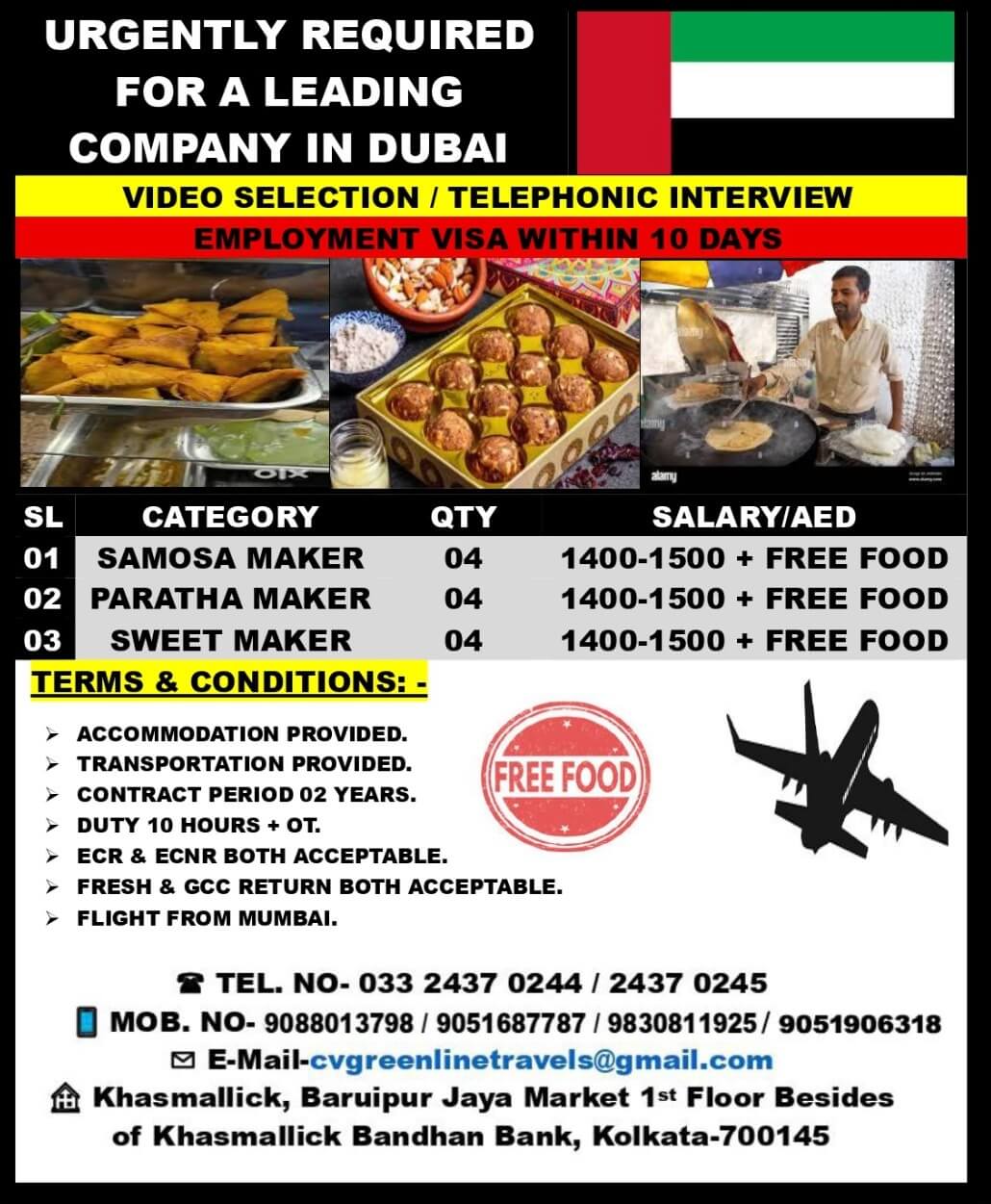 RESTAURANT VACANCY RESTAURANT VACANCY