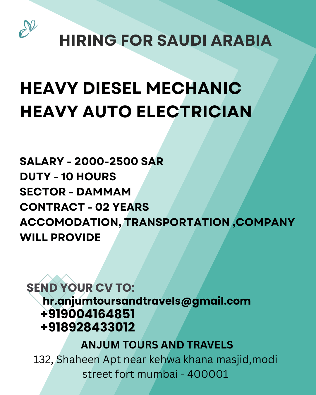 Hiring for Saudi Arabia