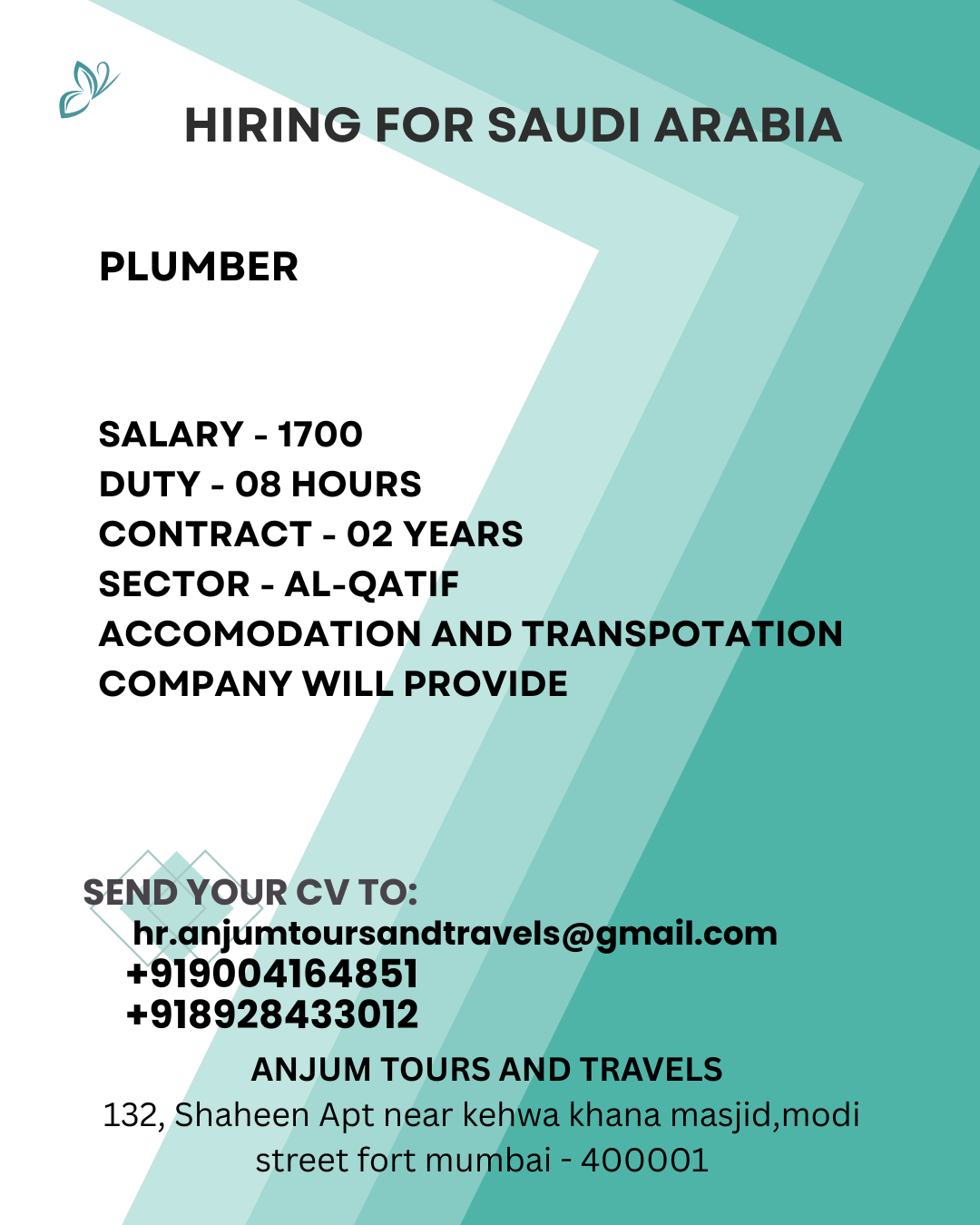 Hiring for Saudi Arabia